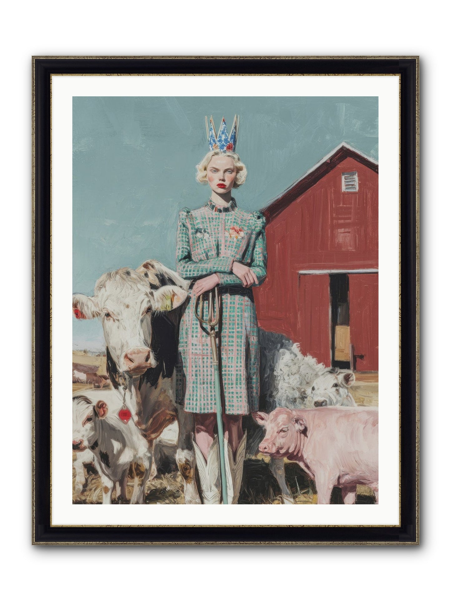 Velvet Ivy & Co. Framed Print - Black & Gold 30x40