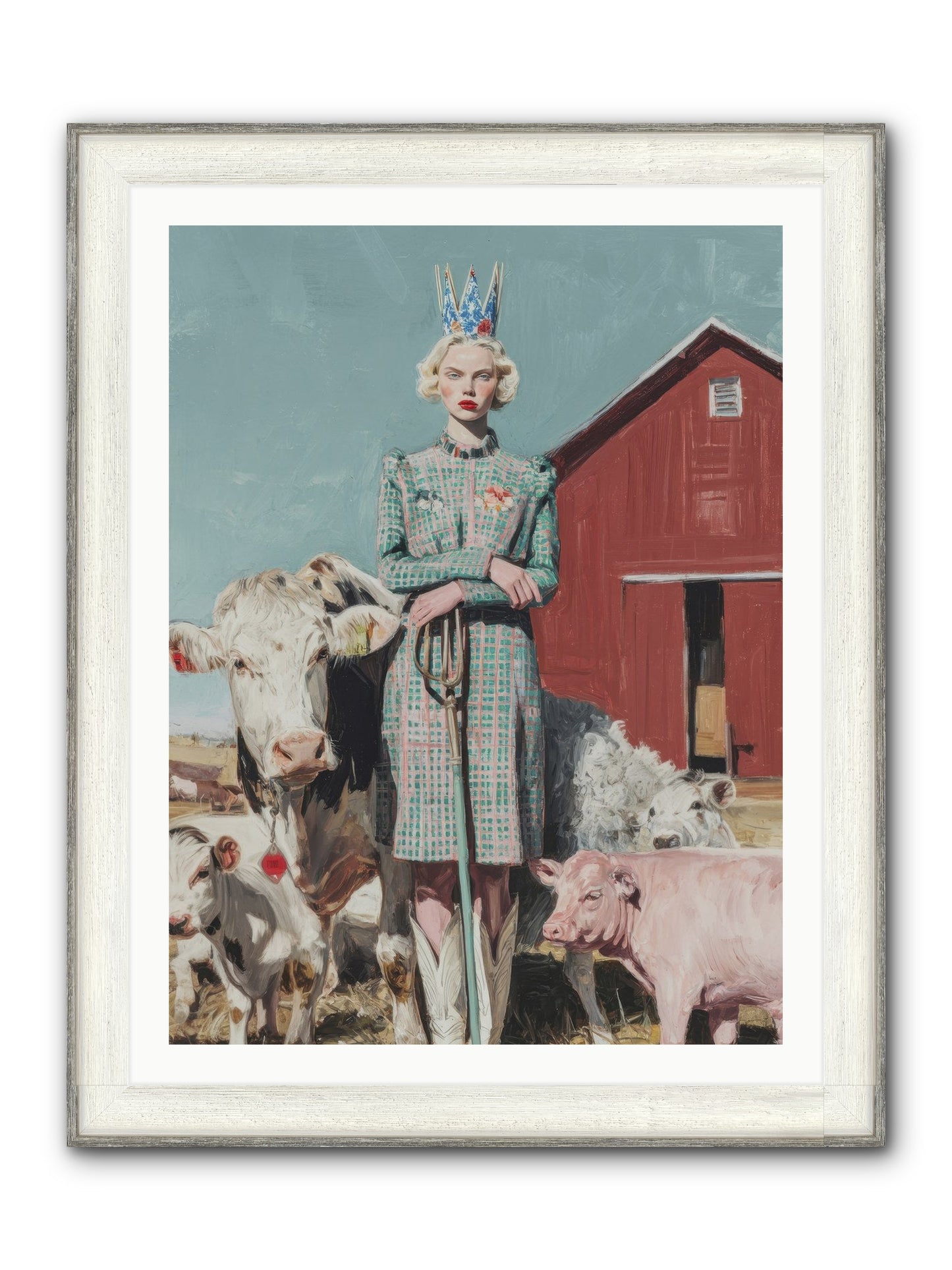 Velvet Ivy & Co. Framed Print - Driftwood White 30x40