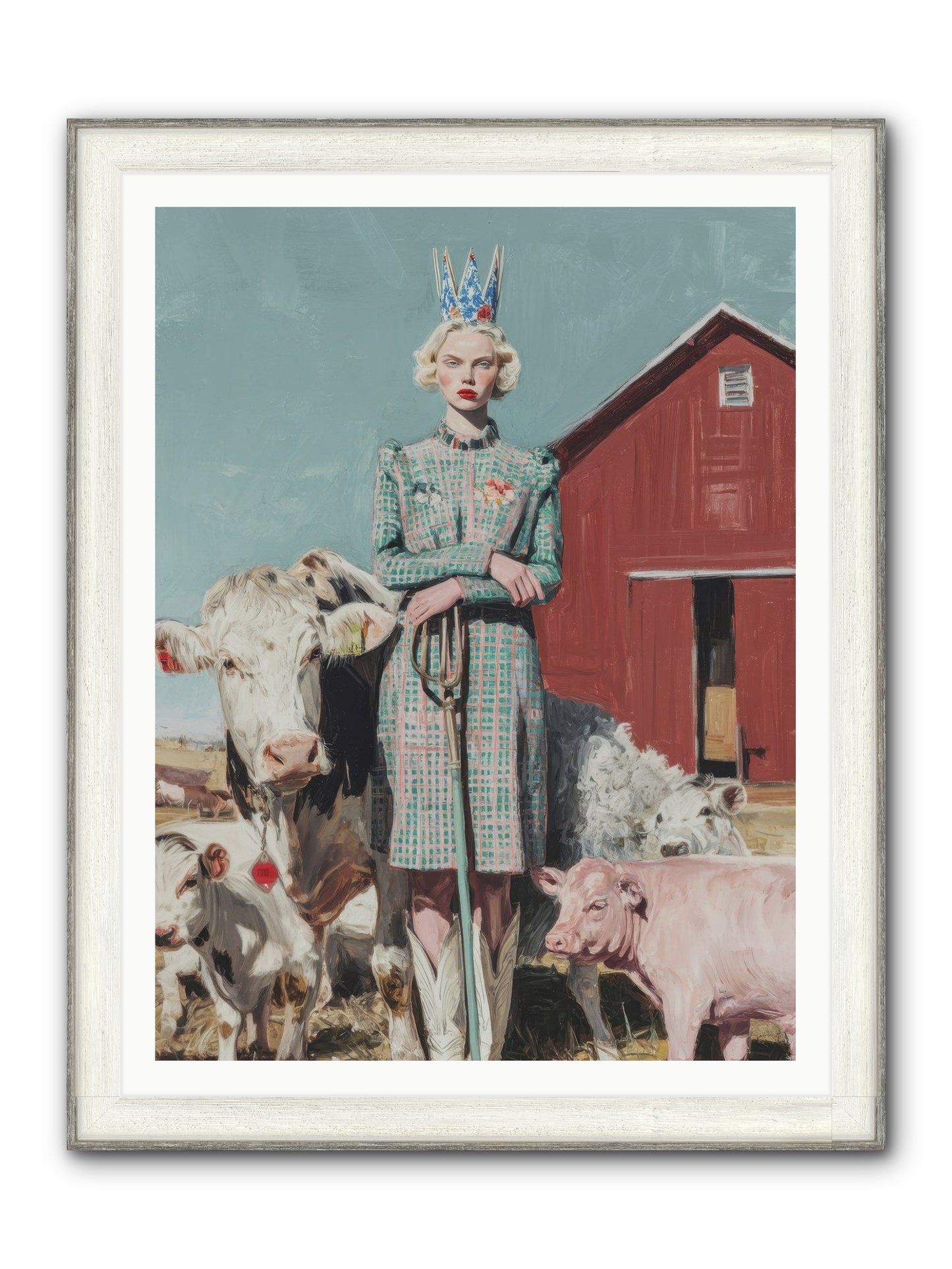 Velvet Ivy & Co. Framed Print - Driftwood White 36x48