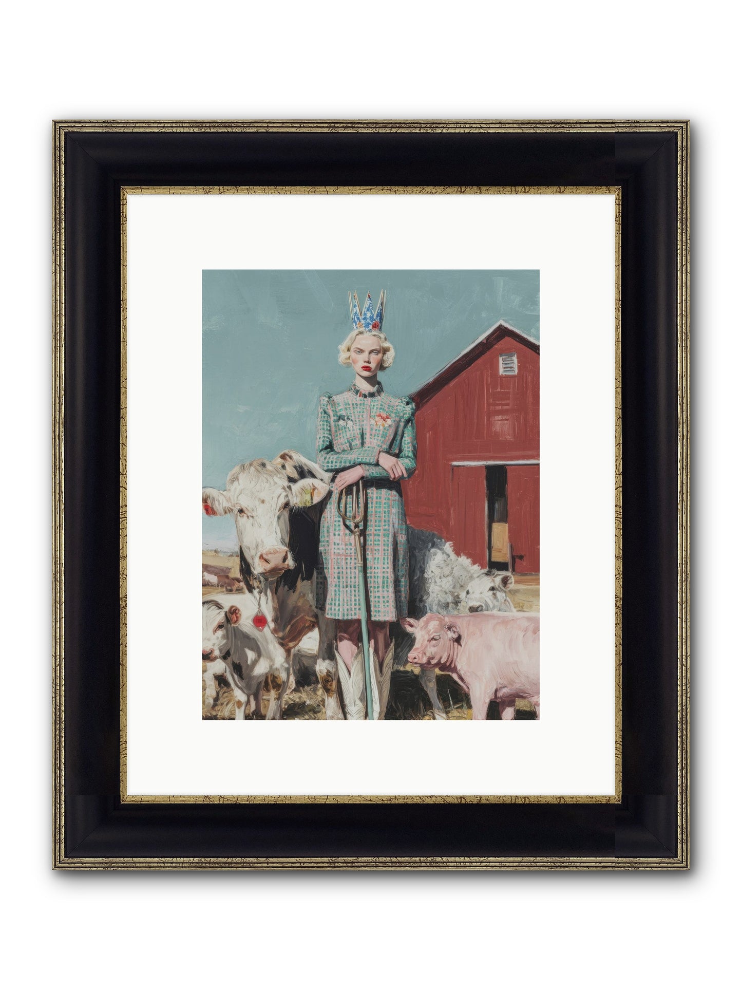 Velvet Ivy & Co. Framed Print - Black & Gold 9x12