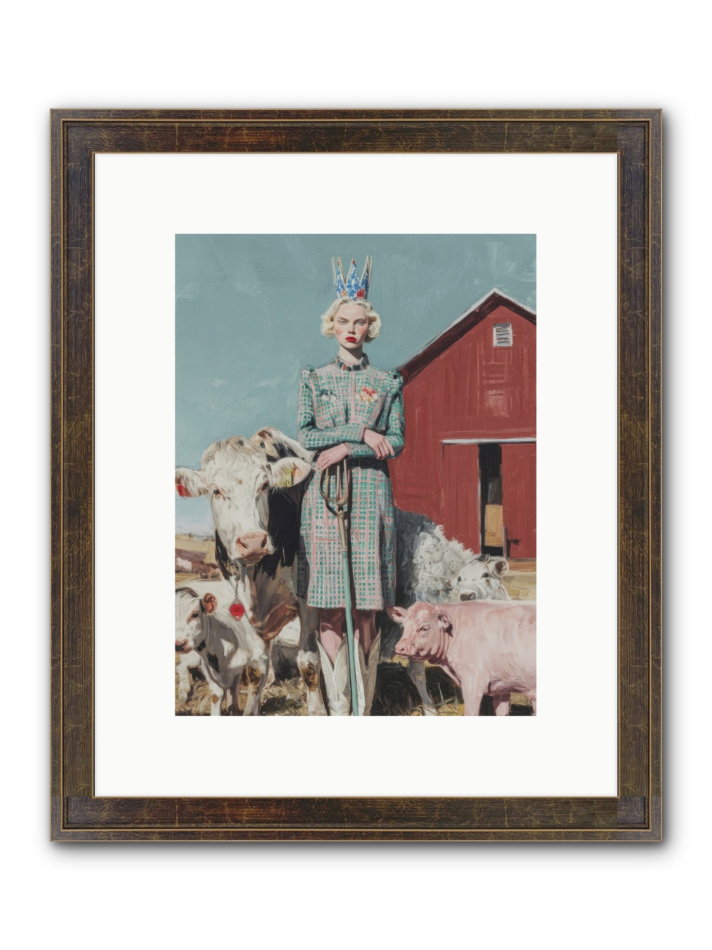 Velvet Ivy & Co. Framed Print - Slimwoods Black/Gold 9x12