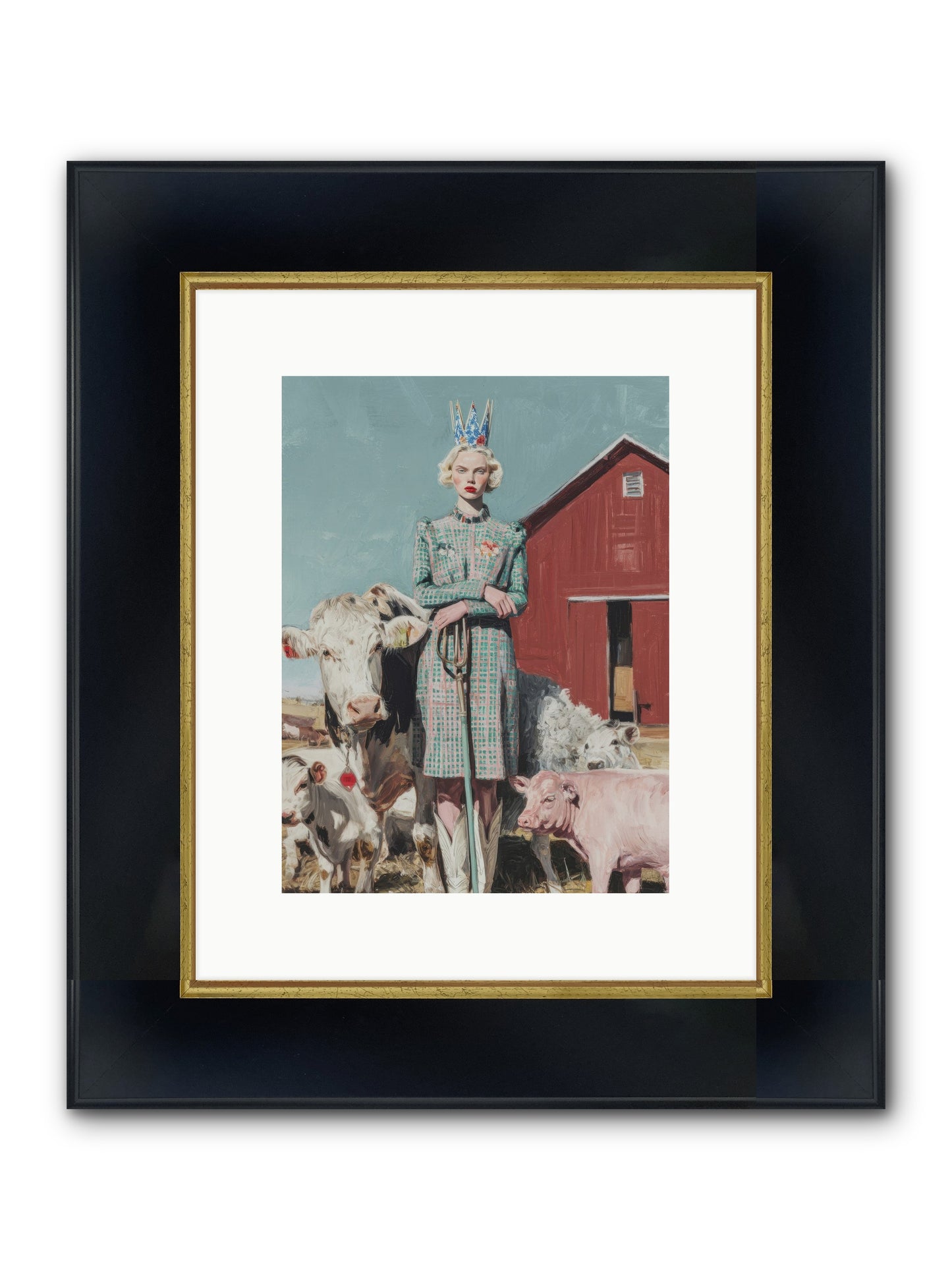 Velvet Ivy & Co. Framed Print - Wide Black w/Gold 9x12