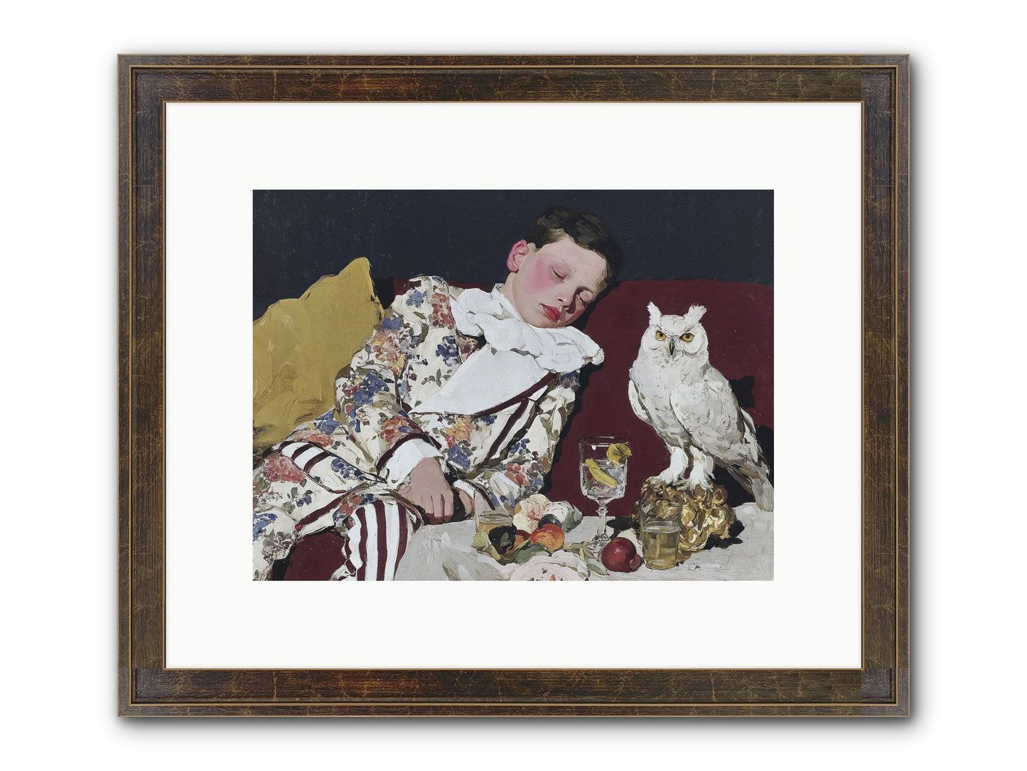 Velvet Knows No Bedtime Framed Print - Slimwoods Black/Gold 12x9