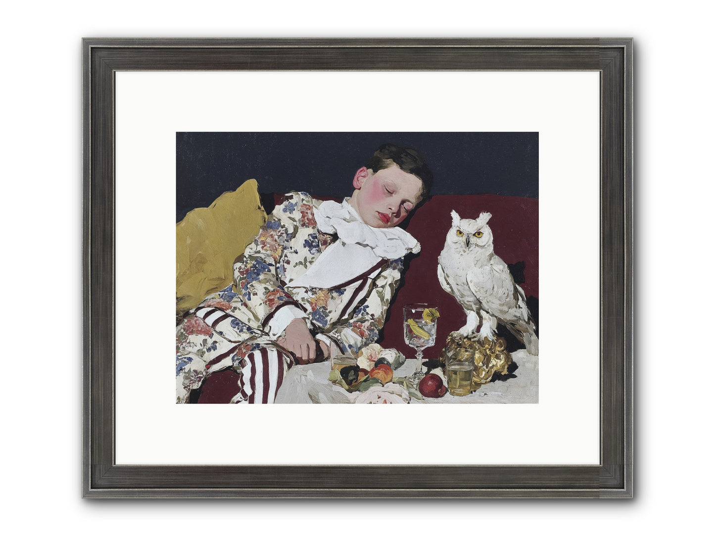 Velvet Knows No Bedtime Framed Print - Slimwoods Black/Silver 12x9