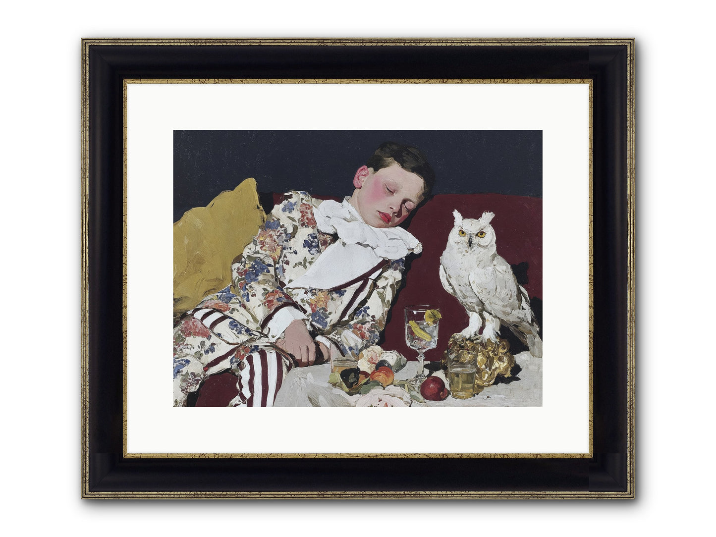Velvet Knows No Bedtime Framed Print - Black & Gold 16x12
