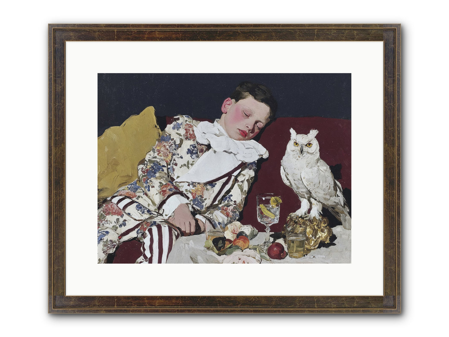 Velvet Knows No Bedtime Framed Print - Slimwoods Black/Gold 16x12