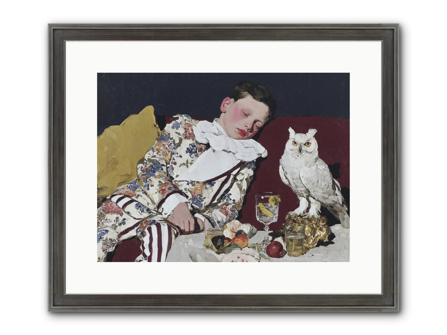 Velvet Knows No Bedtime Framed Print - Slimwoods Black/Silver 16x12