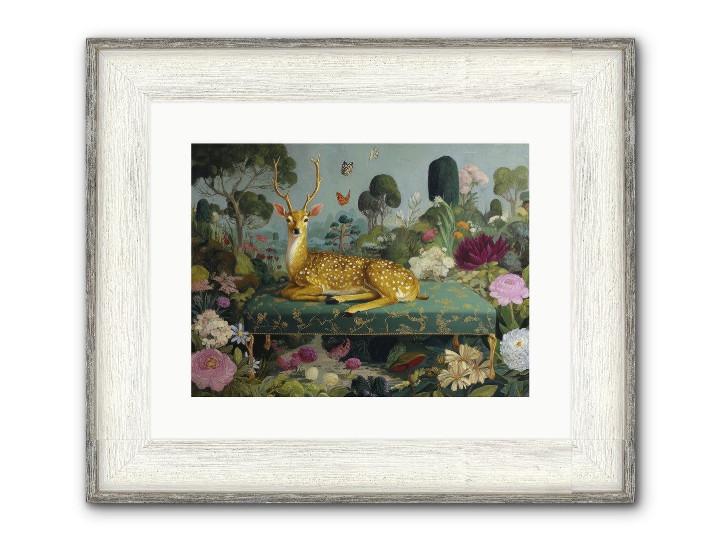Velvet Nights Unfolding Framed Print - Driftwood White 16x12