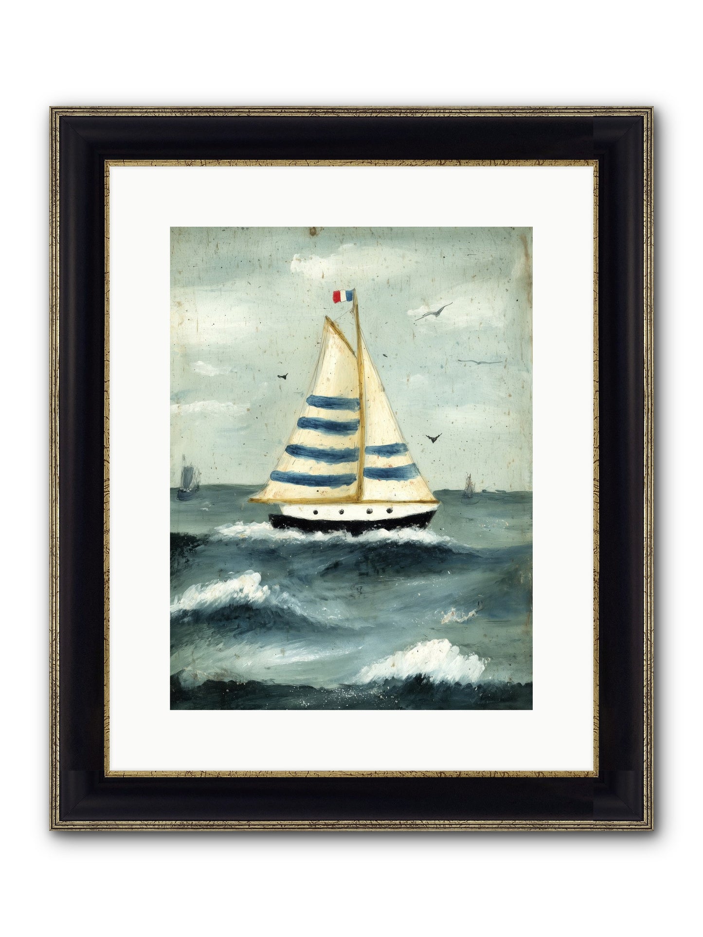 Velvet Rebellion Framed Print - Black & Gold 12x16