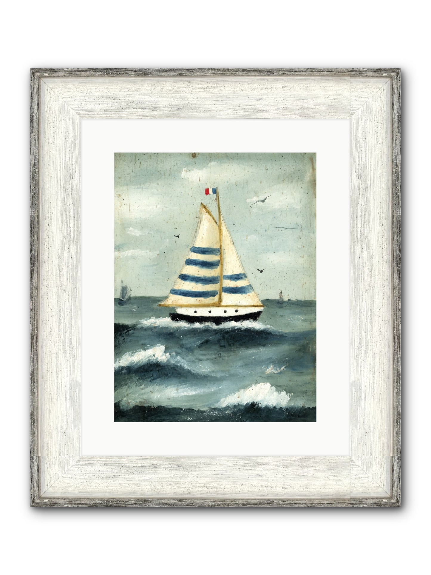 Velvet Rebellion Framed Print - Driftwood White 12x16