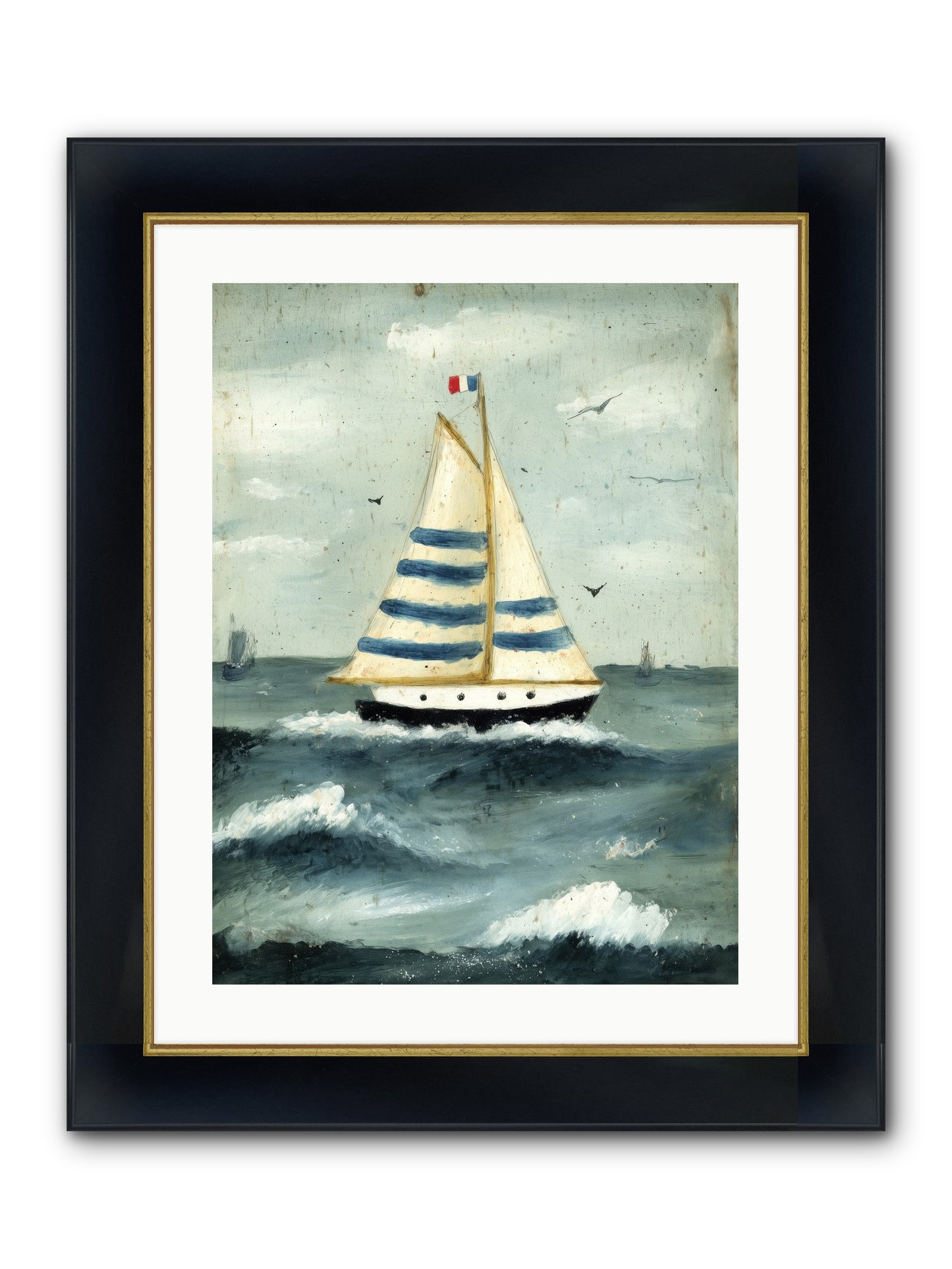 Velvet Rebellion Framed Print - Wide Black w/Gold 18x24