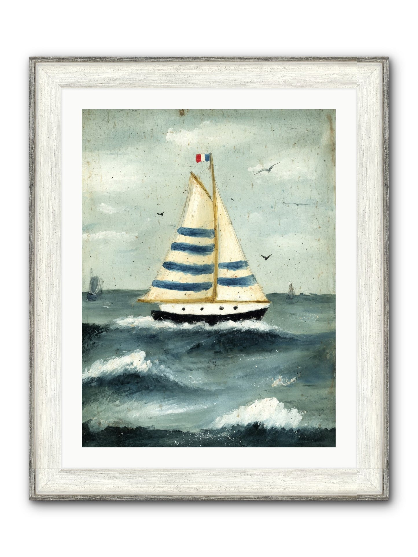 Velvet Rebellion Framed Print - Driftwood White 24x32