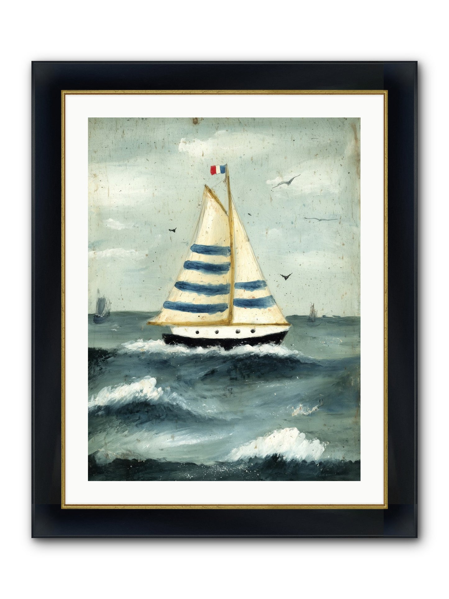 Velvet Rebellion Framed Print - Wide Black w/Gold 24x32