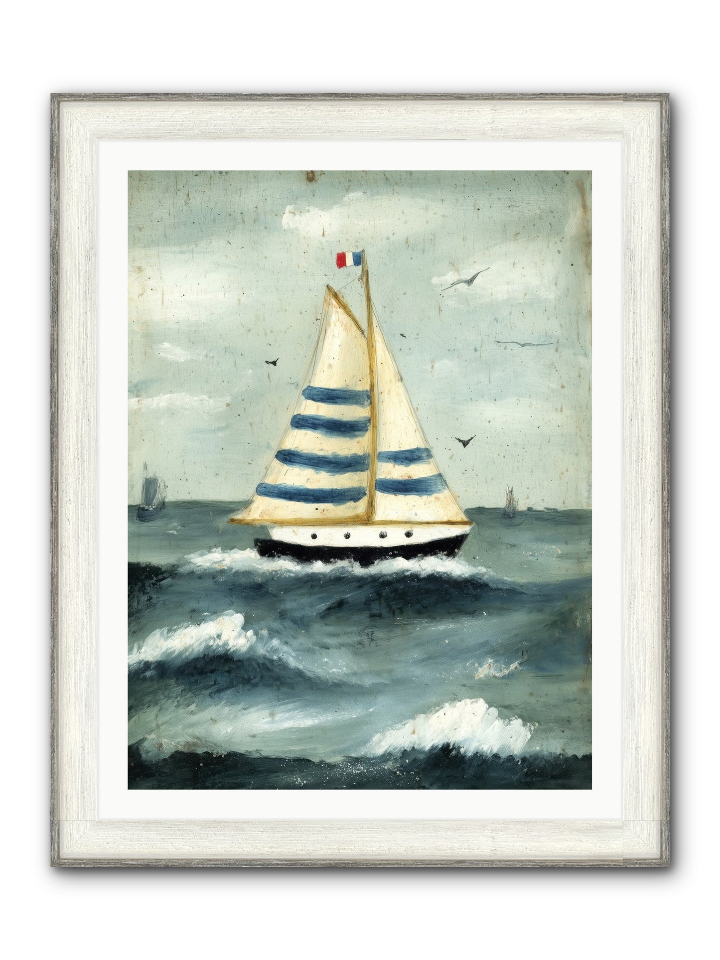 Velvet Rebellion Framed Print - Driftwood White 30x40