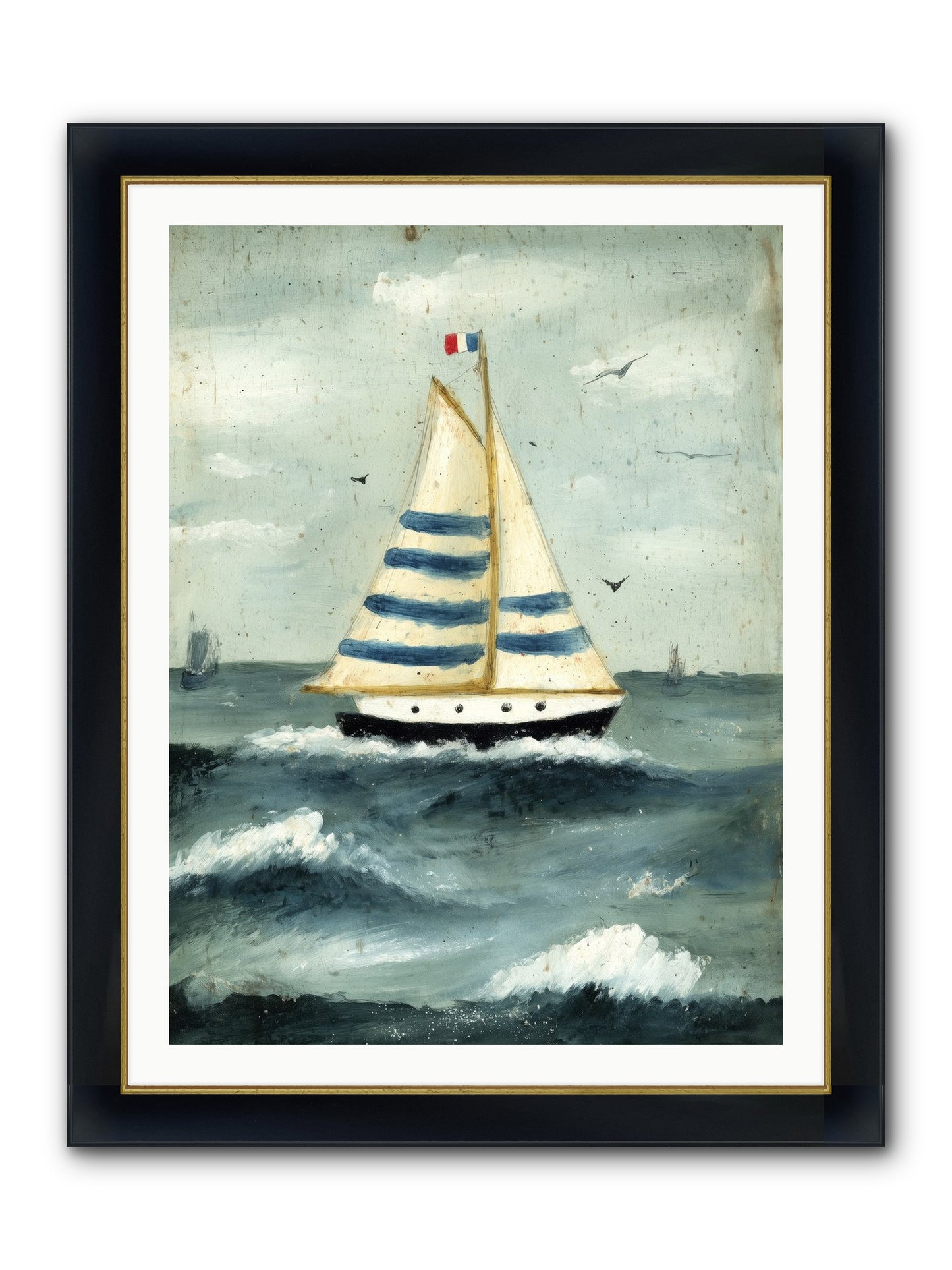 Velvet Rebellion Framed Print - Wide Black w/Gold 30x40