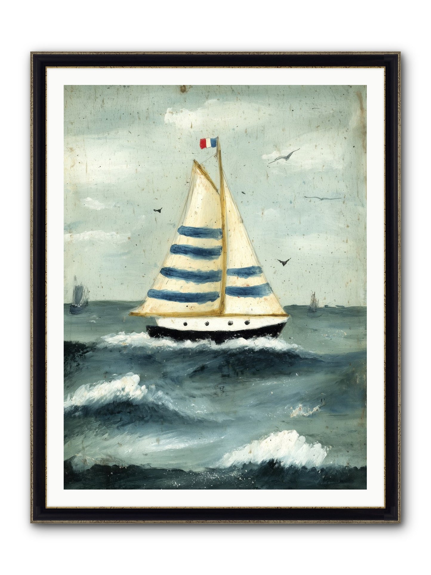 Velvet Rebellion Framed Print - Black & Gold 36x48