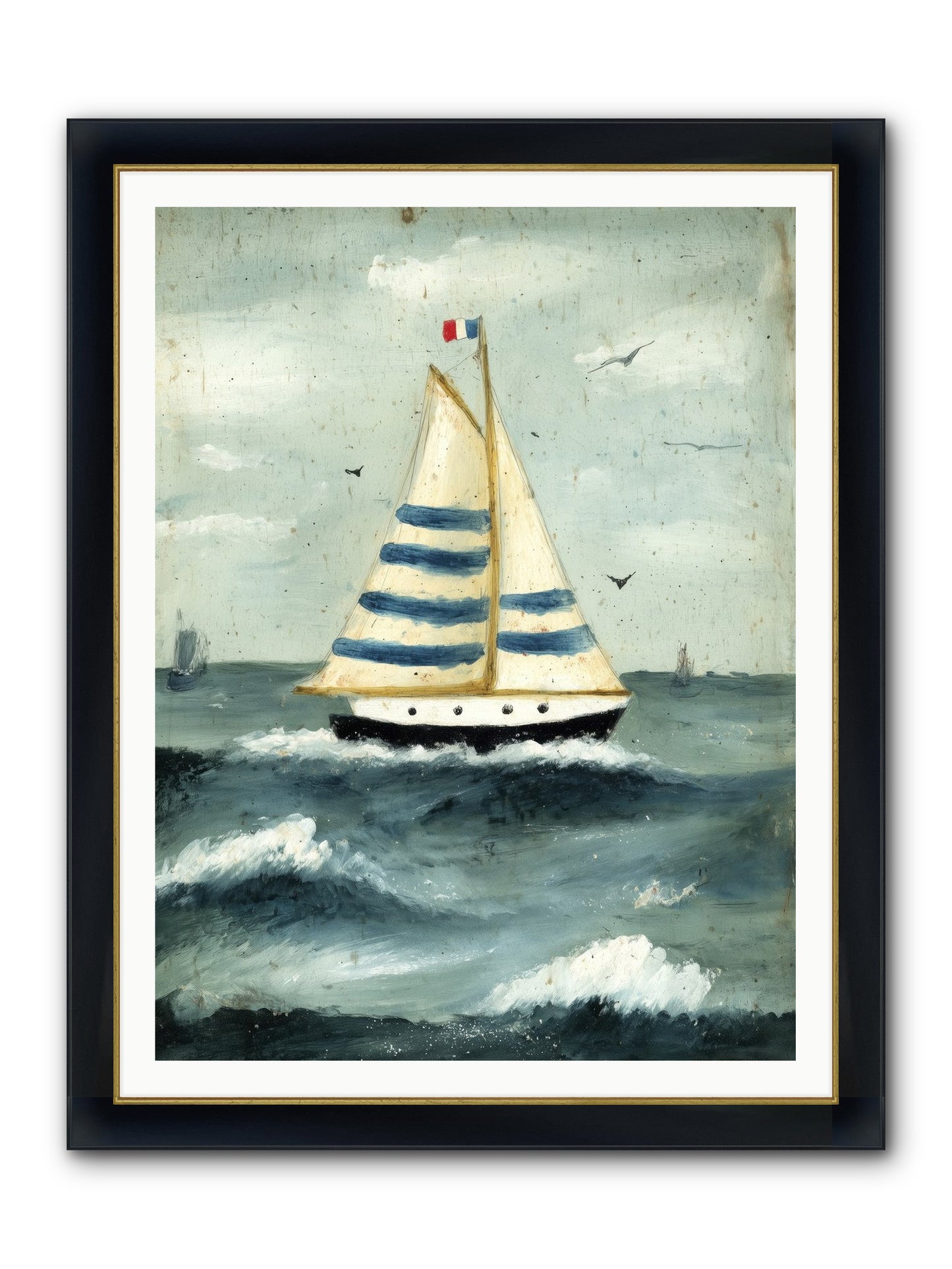Velvet Rebellion Framed Print - Wide Black w/Gold 36x48