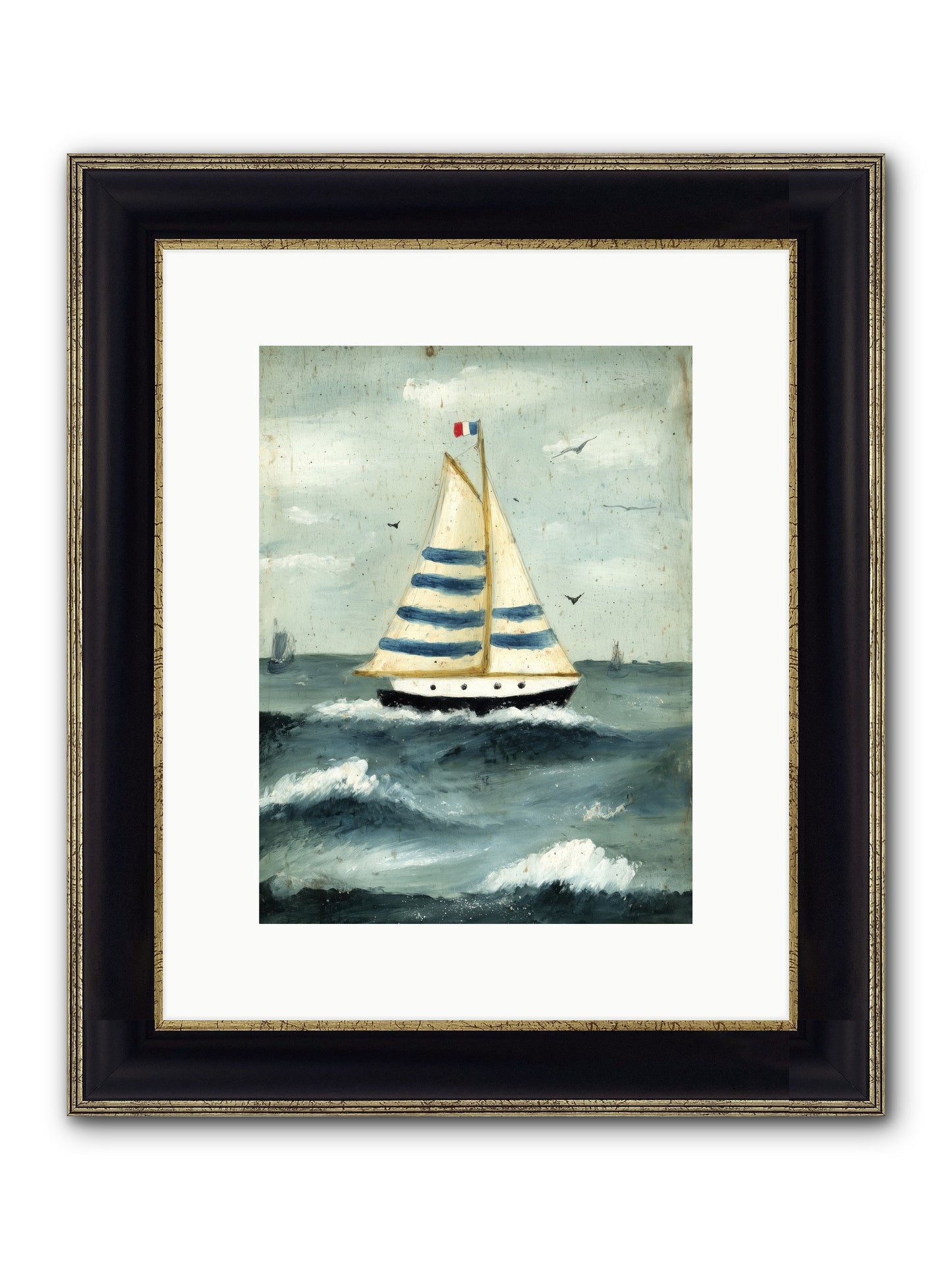 Velvet Rebellion Framed Print - Black & Gold 9x12