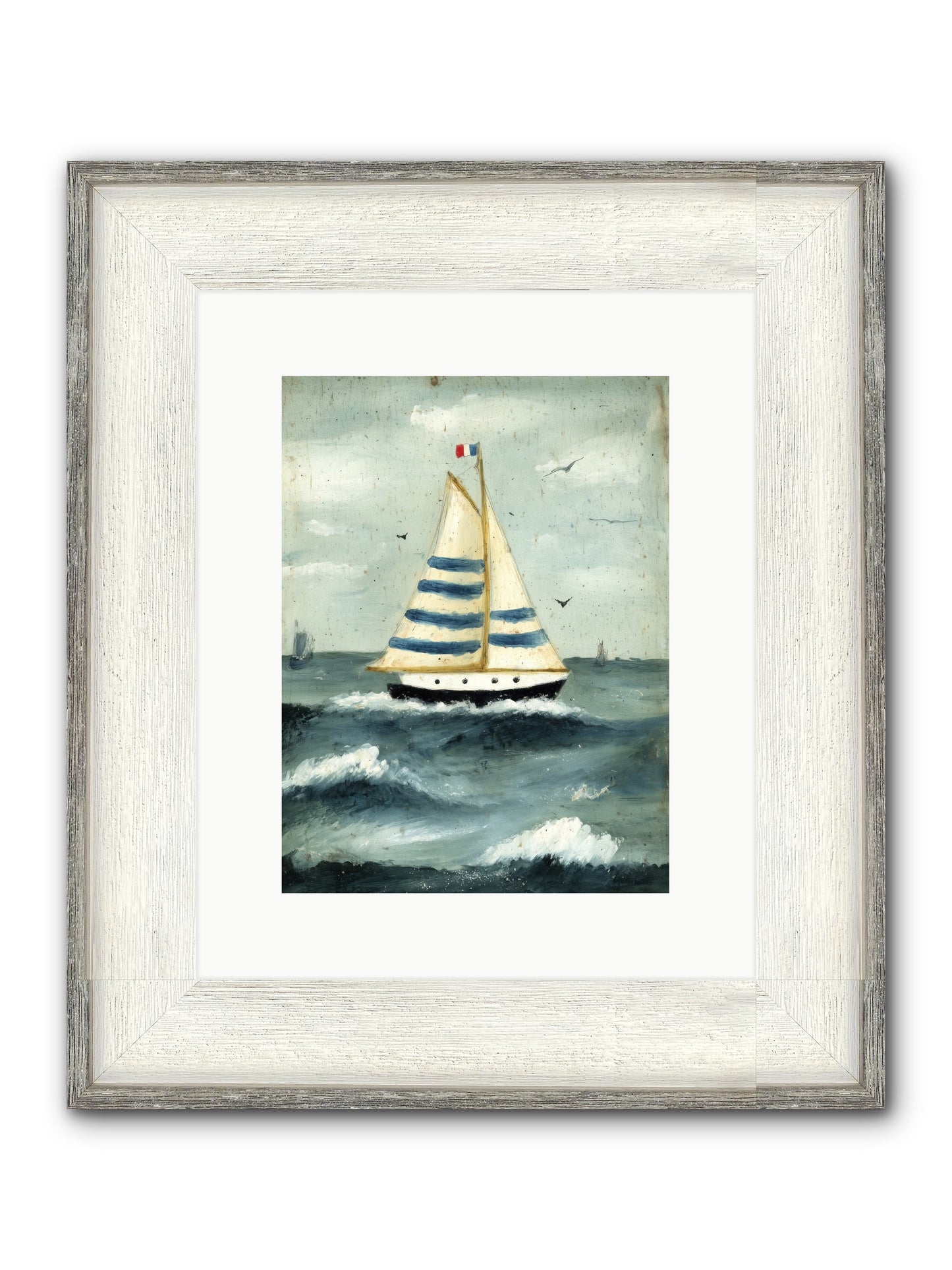 Velvet Rebellion Framed Print - Driftwood White 9x12