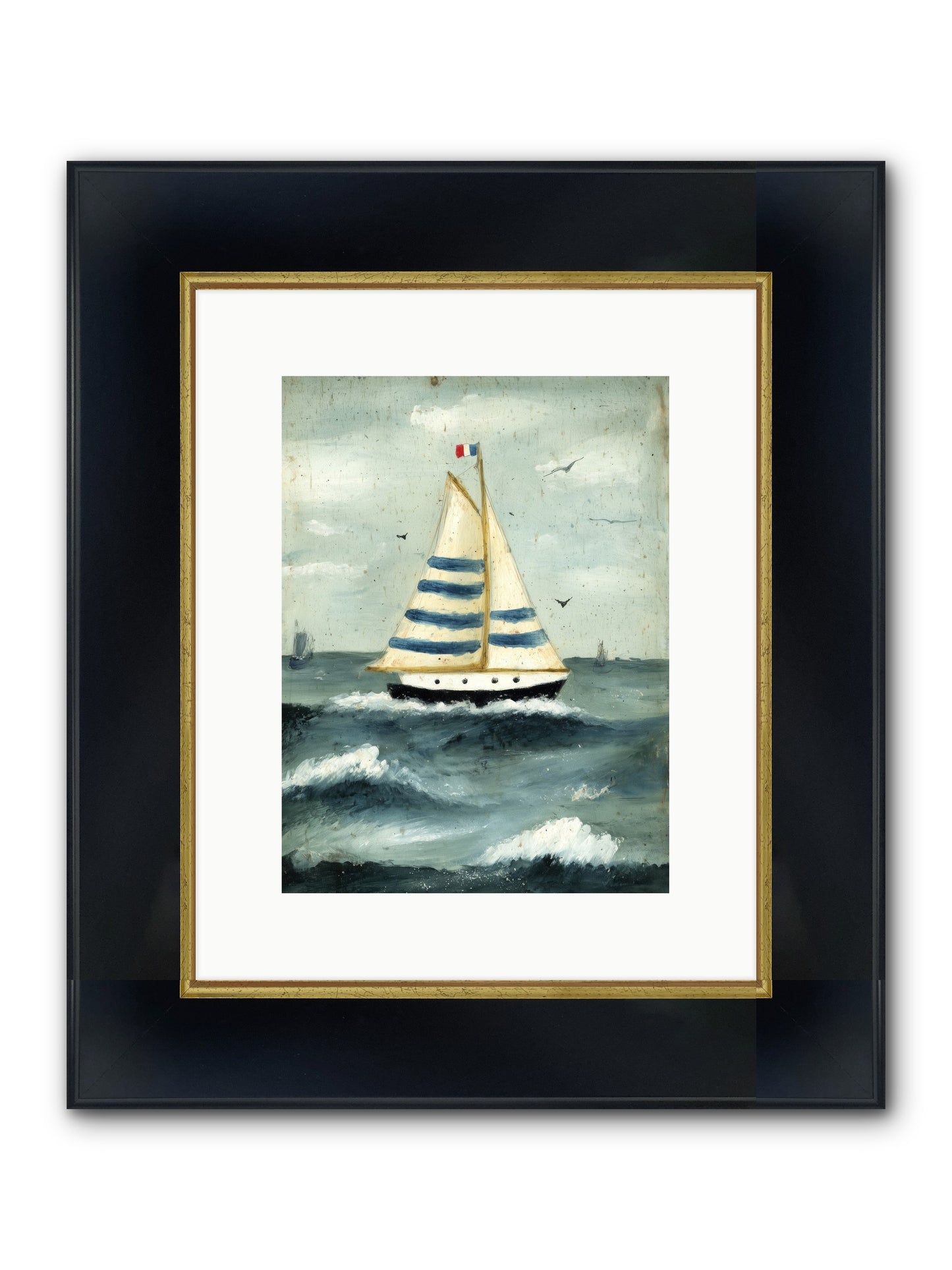 Velvet Rebellion Framed Print - Wide Black w/Gold 9x12