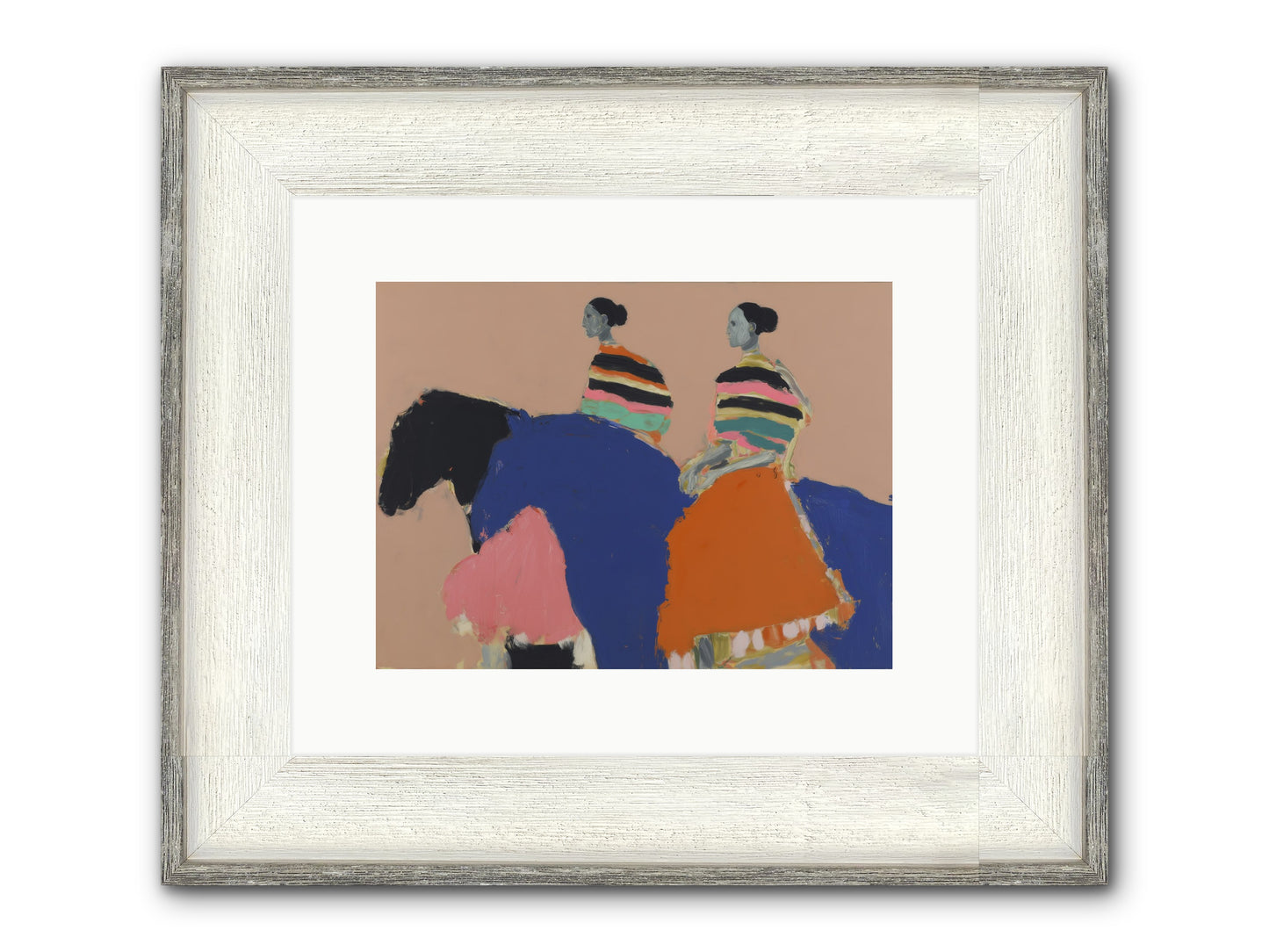 Velvet Rivulet Framed Print - Driftwood White 12x9