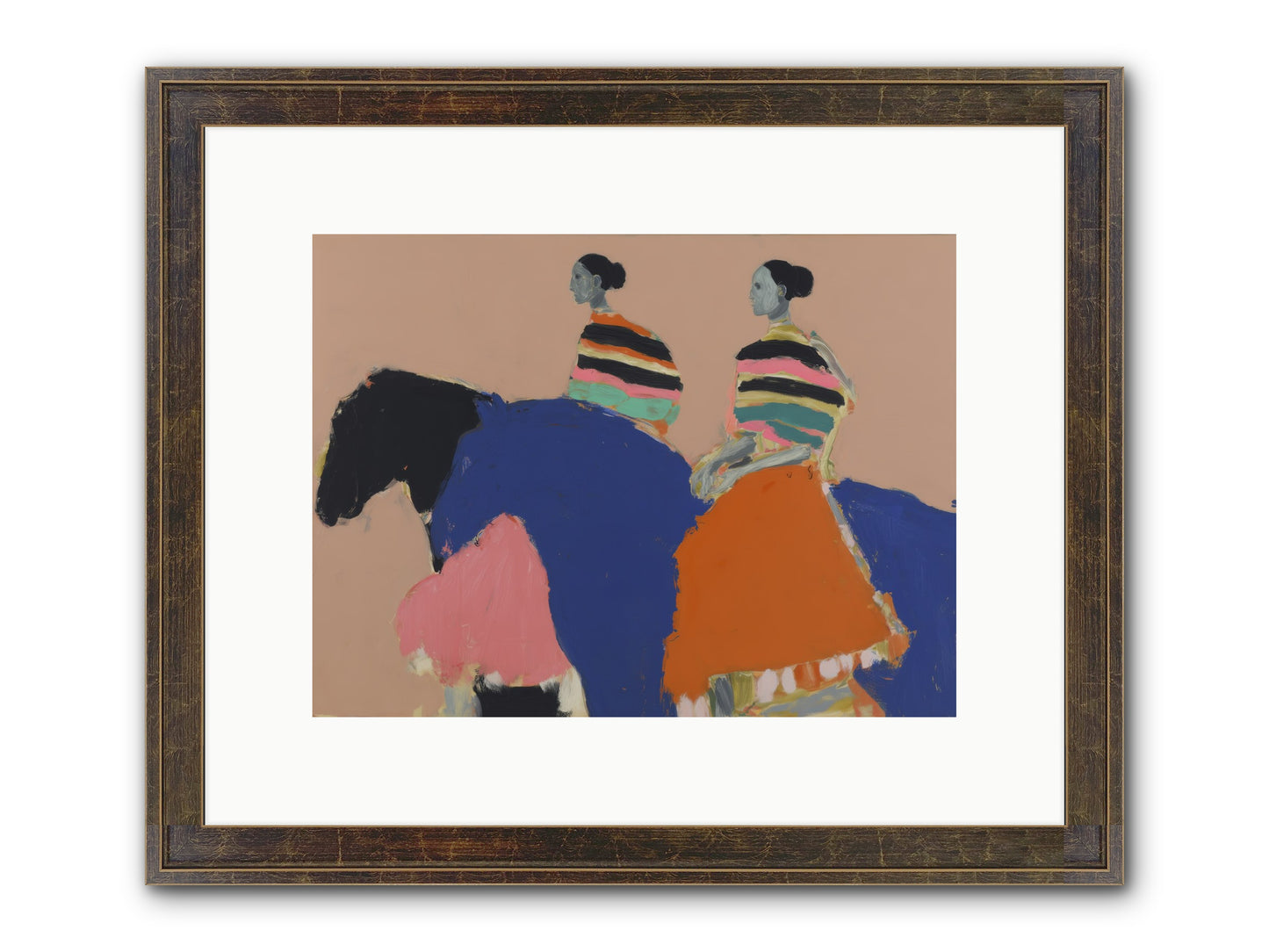 Velvet Rivulet Framed Print - Slimwoods Black/Gold 12x9