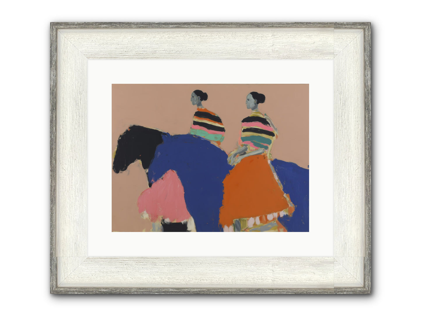 Velvet Rivulet Framed Print - Driftwood White 16x12