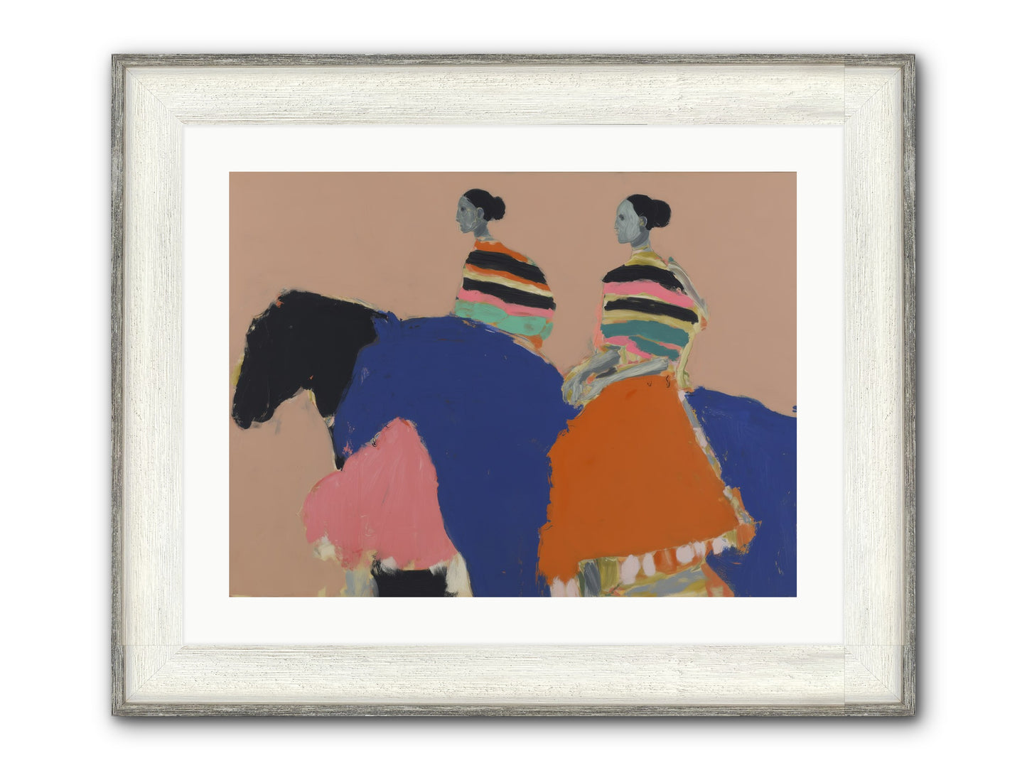 Velvet Rivulet Framed Print - Driftwood White 24x18