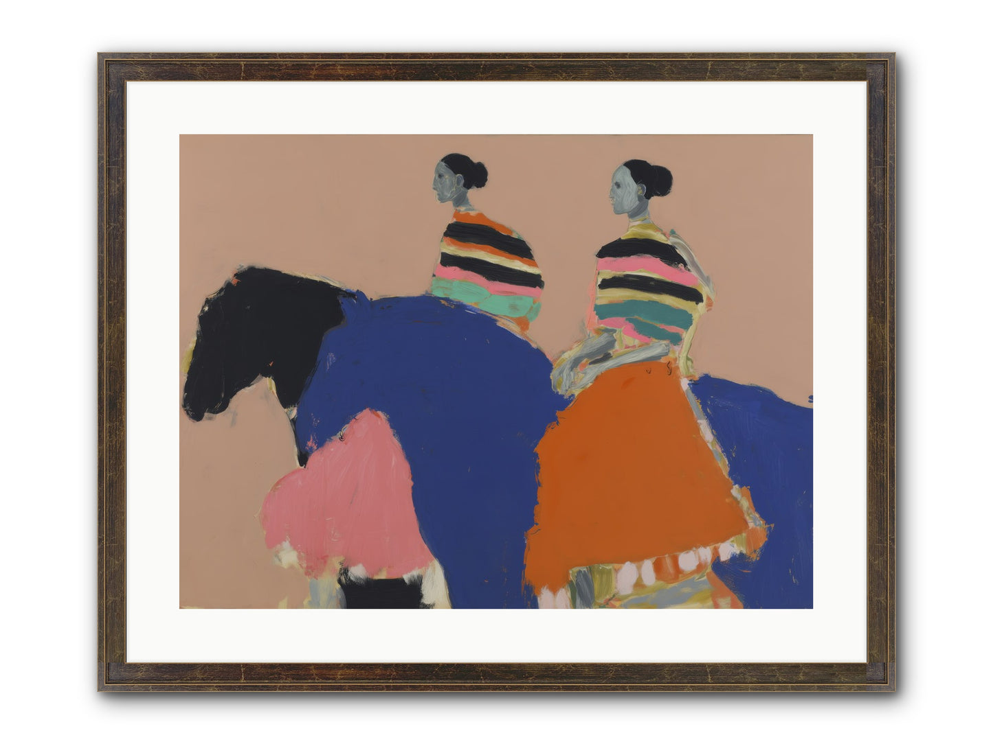 Velvet Rivulet Framed Print - Slimwoods Black/Gold 24x18