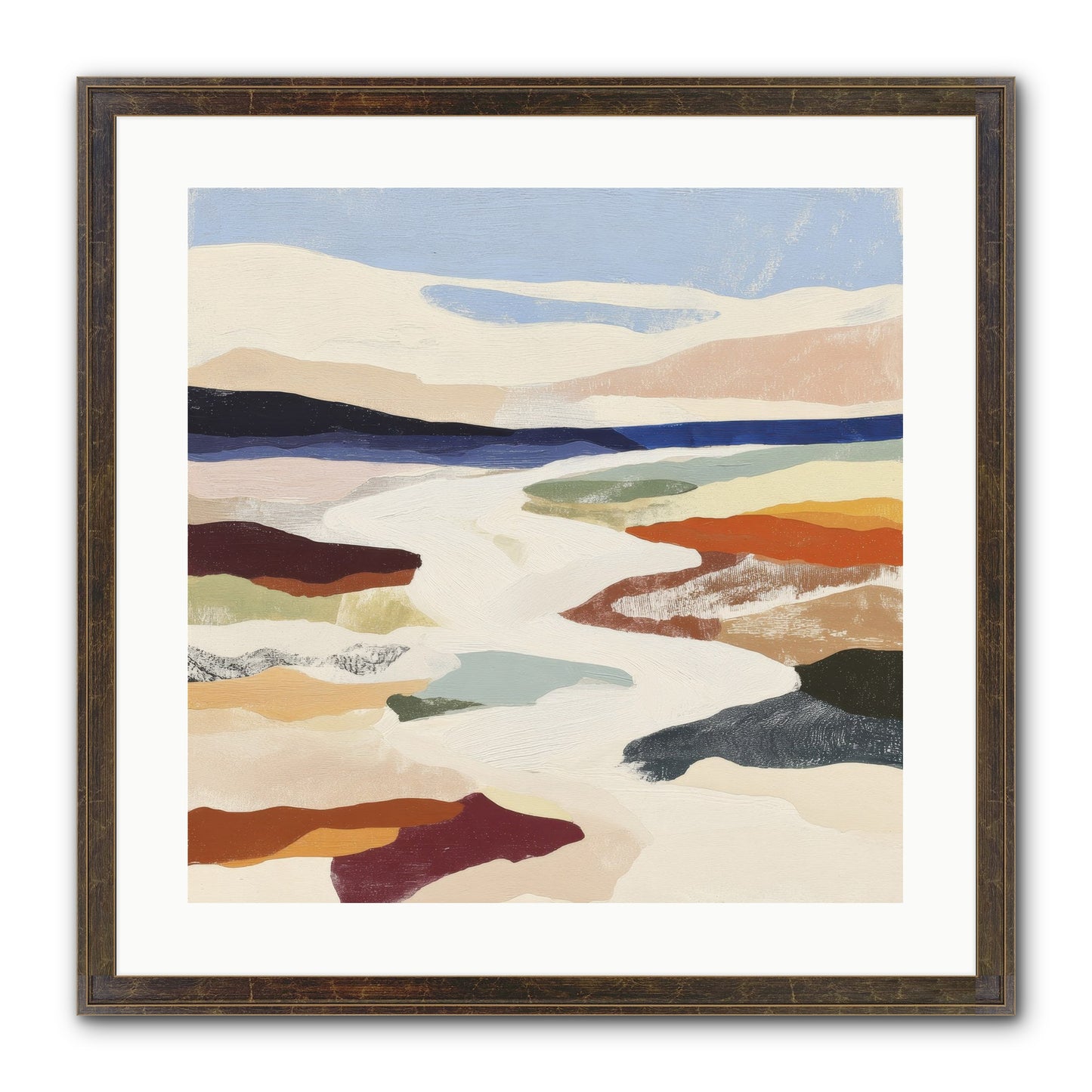 Velvet Rook Framed Print - Slimwoods Black/Gold 20x20