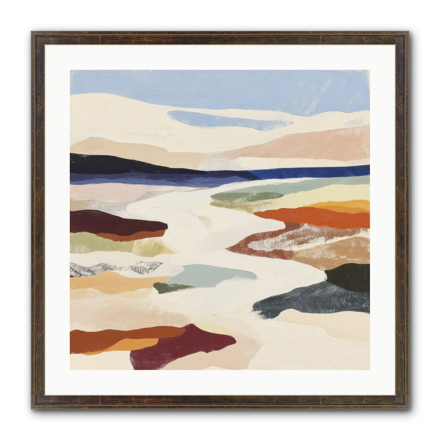 Velvet Rook Framed Print - Slimwoods Black/Gold 24x24