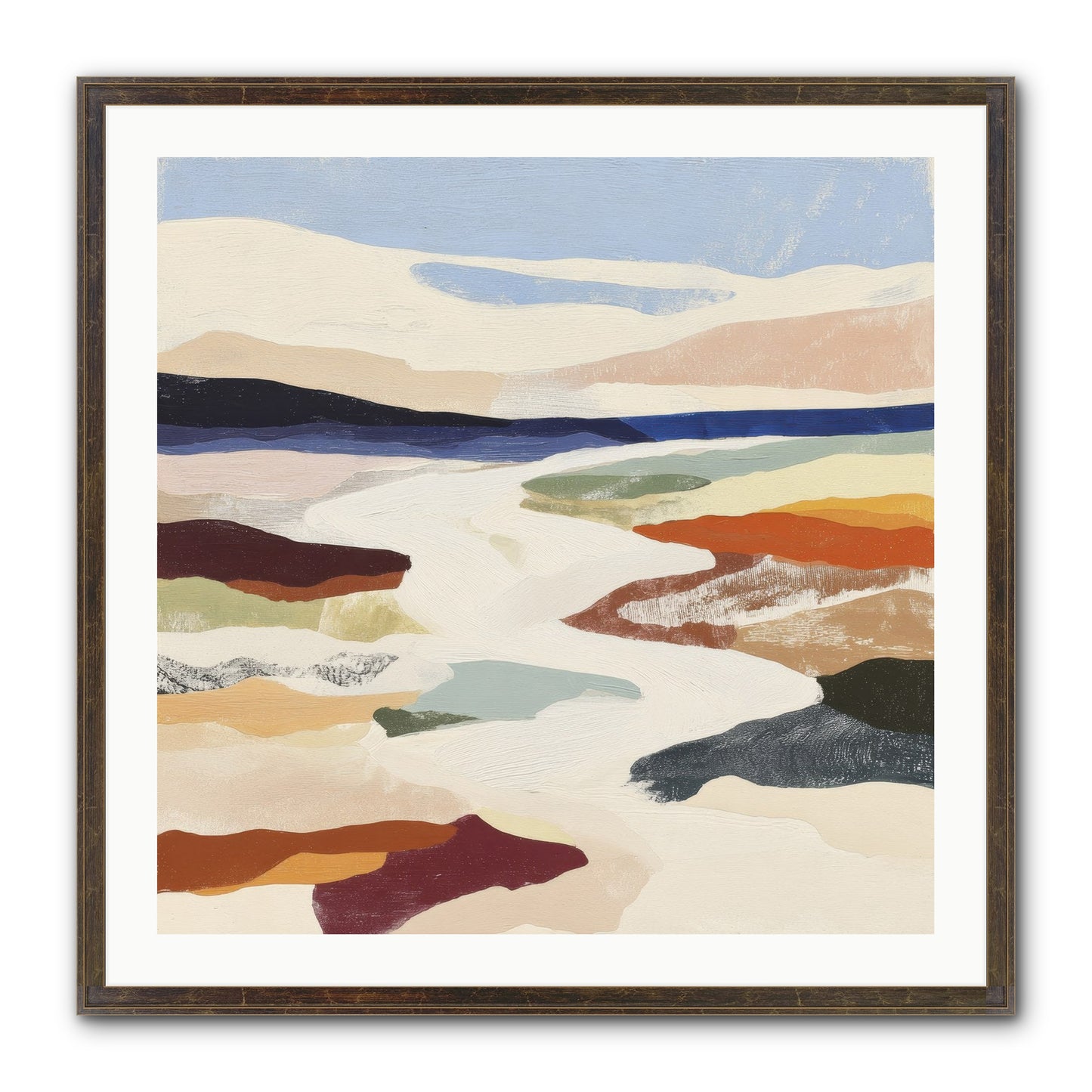 Velvet Rook Framed Print - Slimwoods Black/Gold 30x30