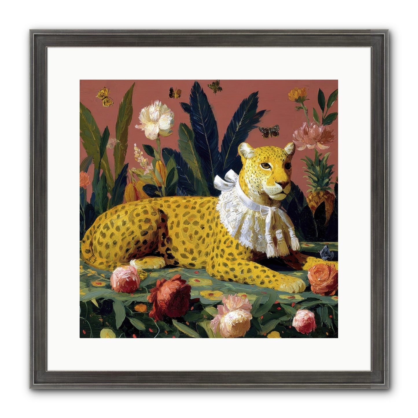 Velvet Shadows Framed Print - Slimwoods Black/Silver 16x16