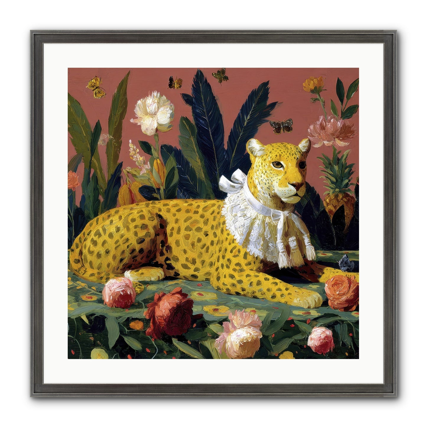 Velvet Shadows Framed Print - Slimwoods Black/Silver 24x24
