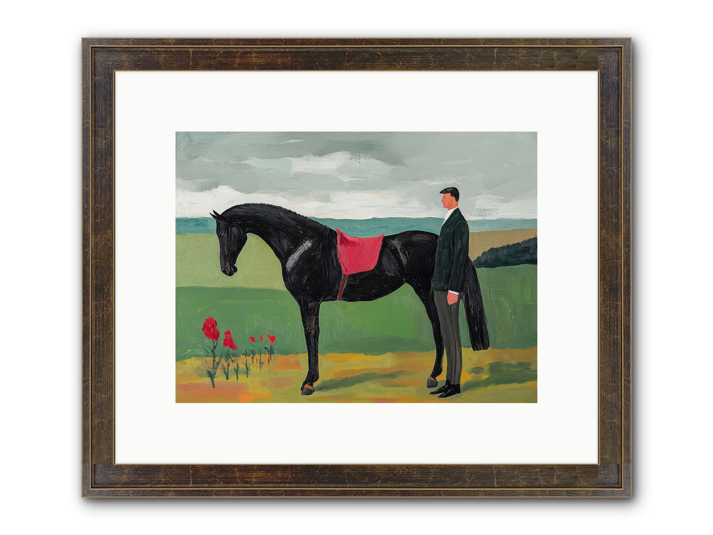 Velvet Storm Framed Print - Slimwoods Black/Gold 12x9