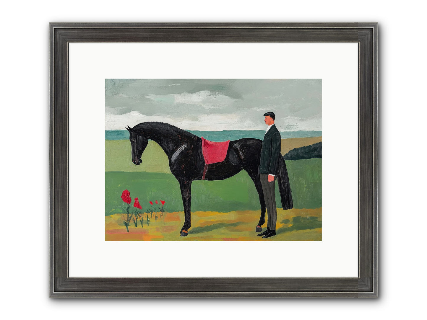Velvet Storm Framed Print - Slimwoods Black/Silver 12x9