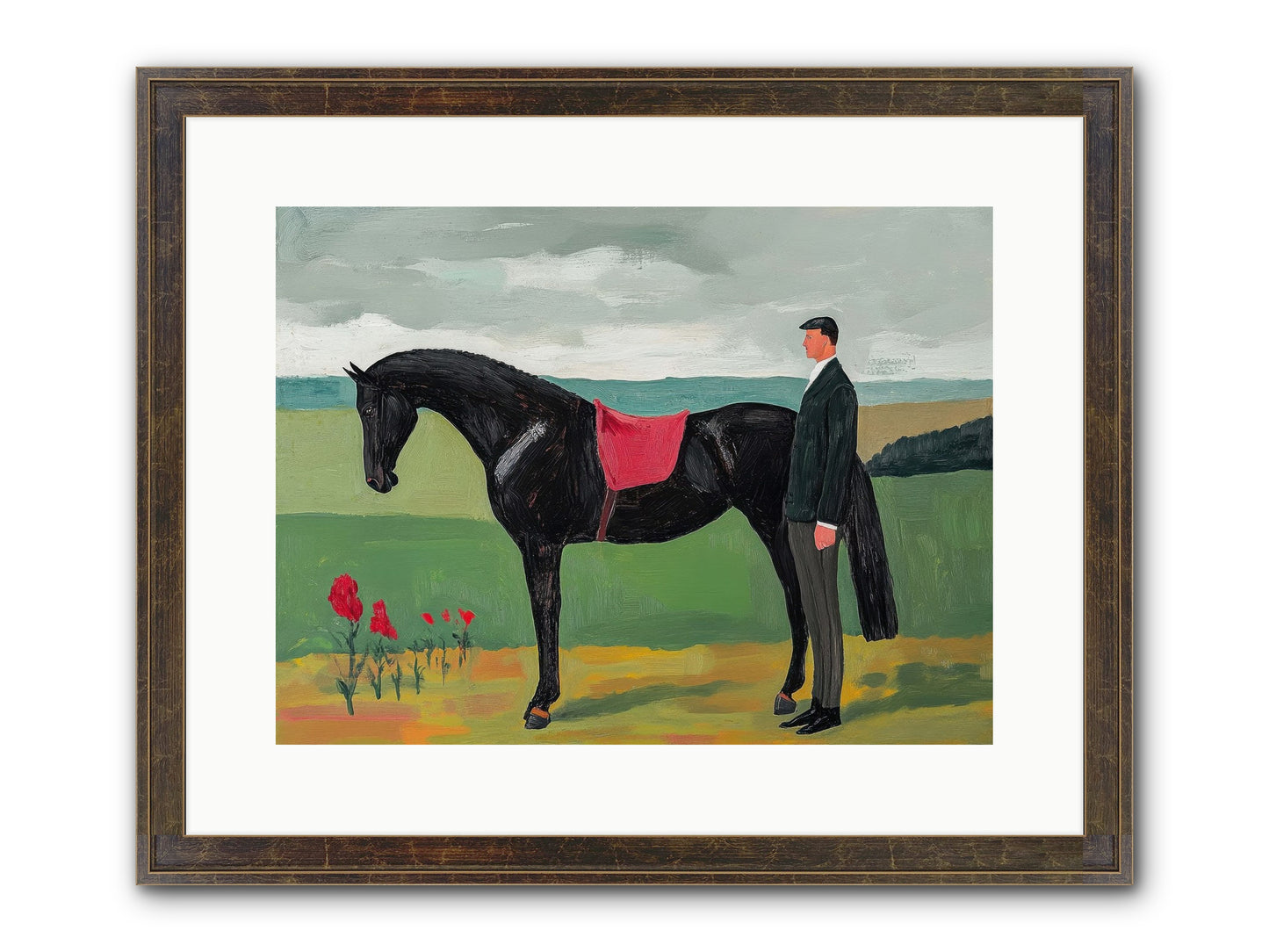 Velvet Storm Framed Print - Slimwoods Black/Gold 16x12