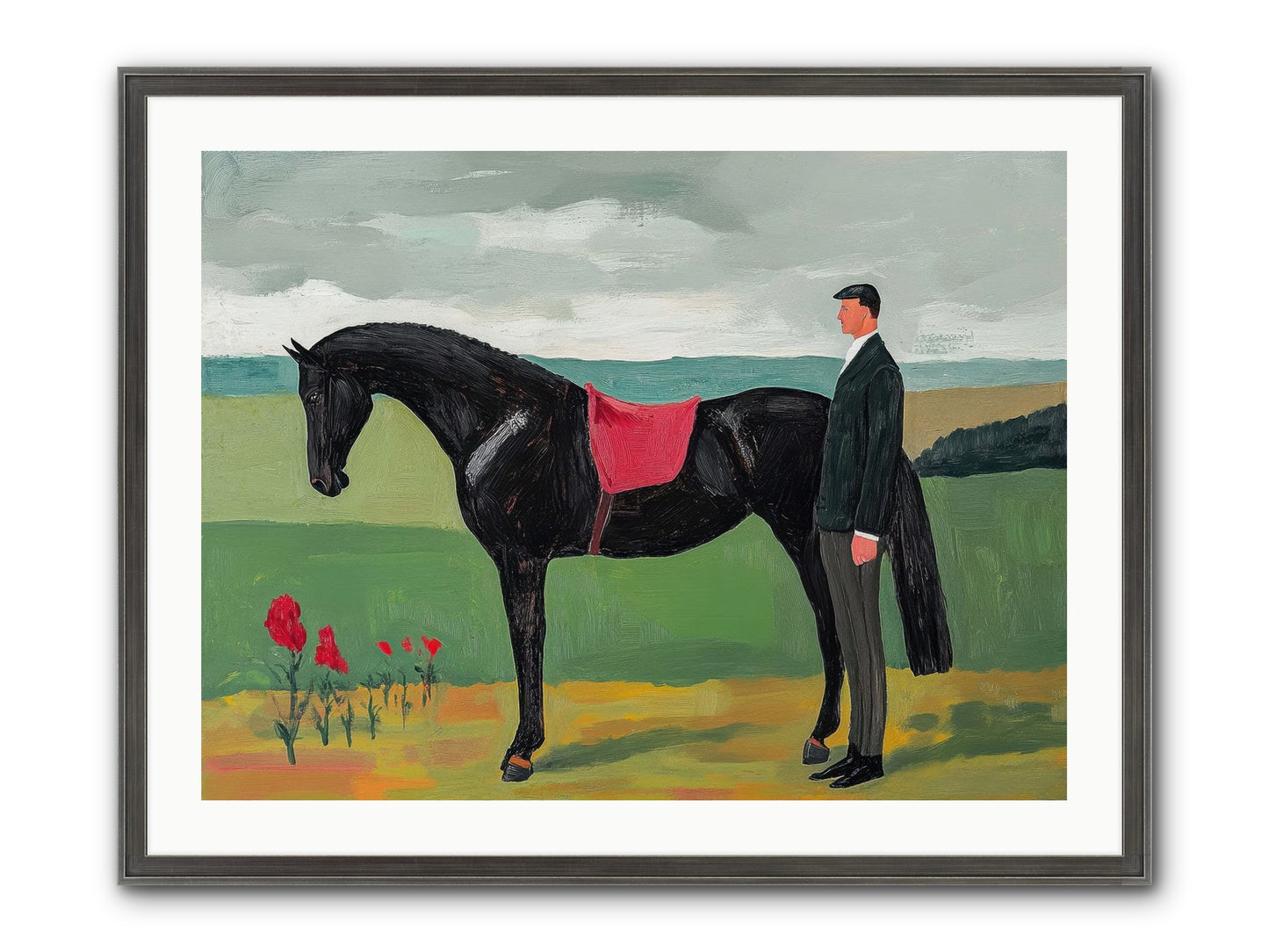 Velvet Storm Framed Print - Slimwoods Black/Silver 32x24