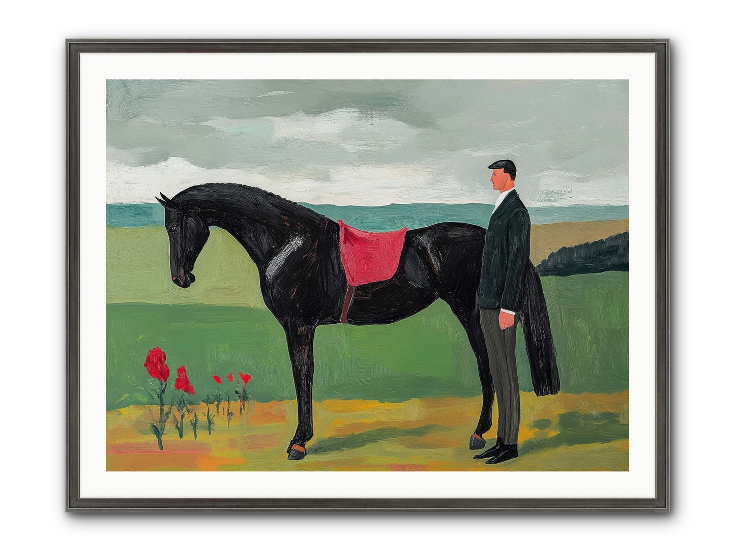 Velvet Storm Framed Print - Slimwoods Black/Silver 40x30