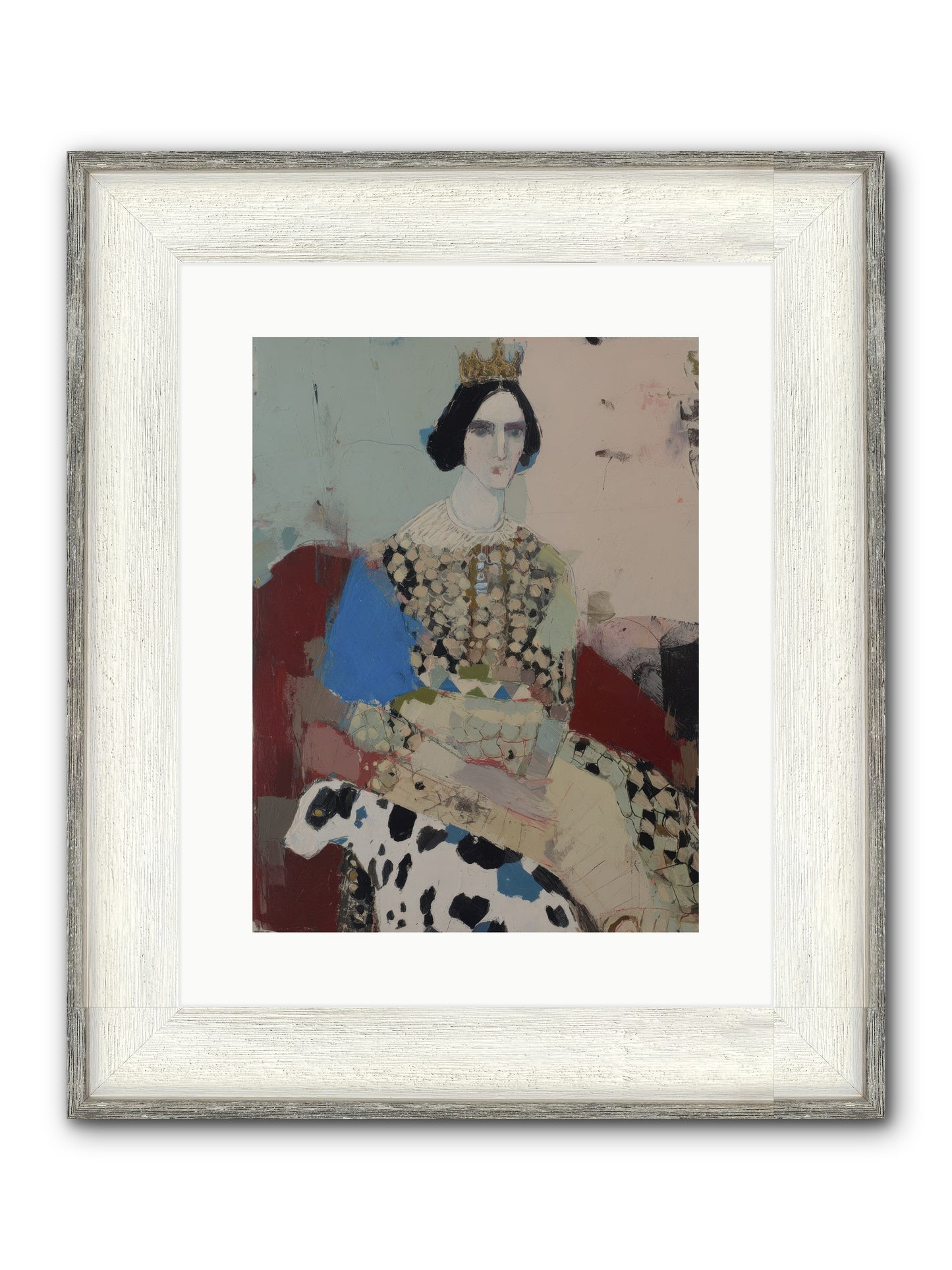 Velvet Thoughts Framed Print - Driftwood White 12x16