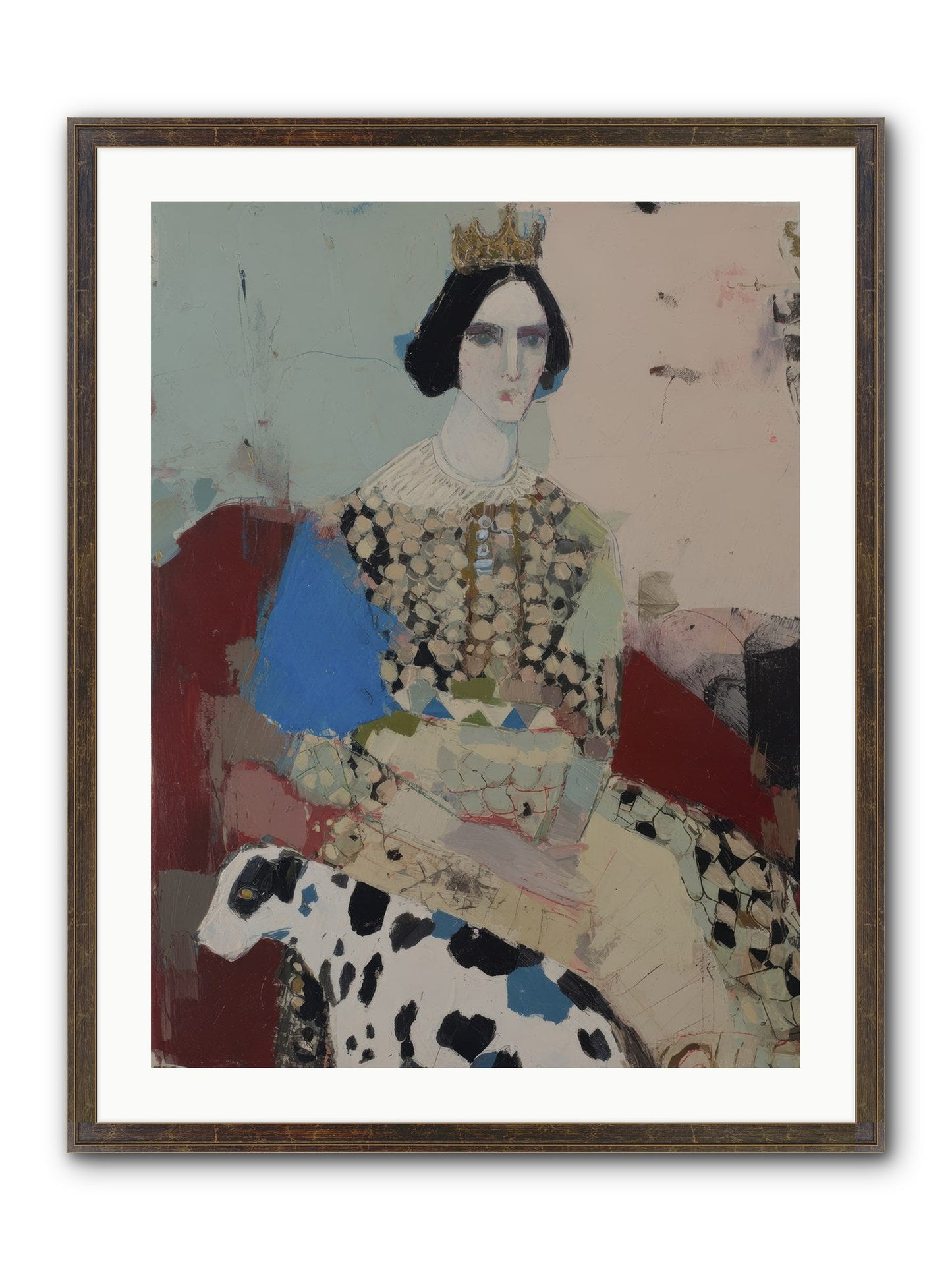 Velvet Thoughts Framed Print - Slimwoods Black/Gold 24x32