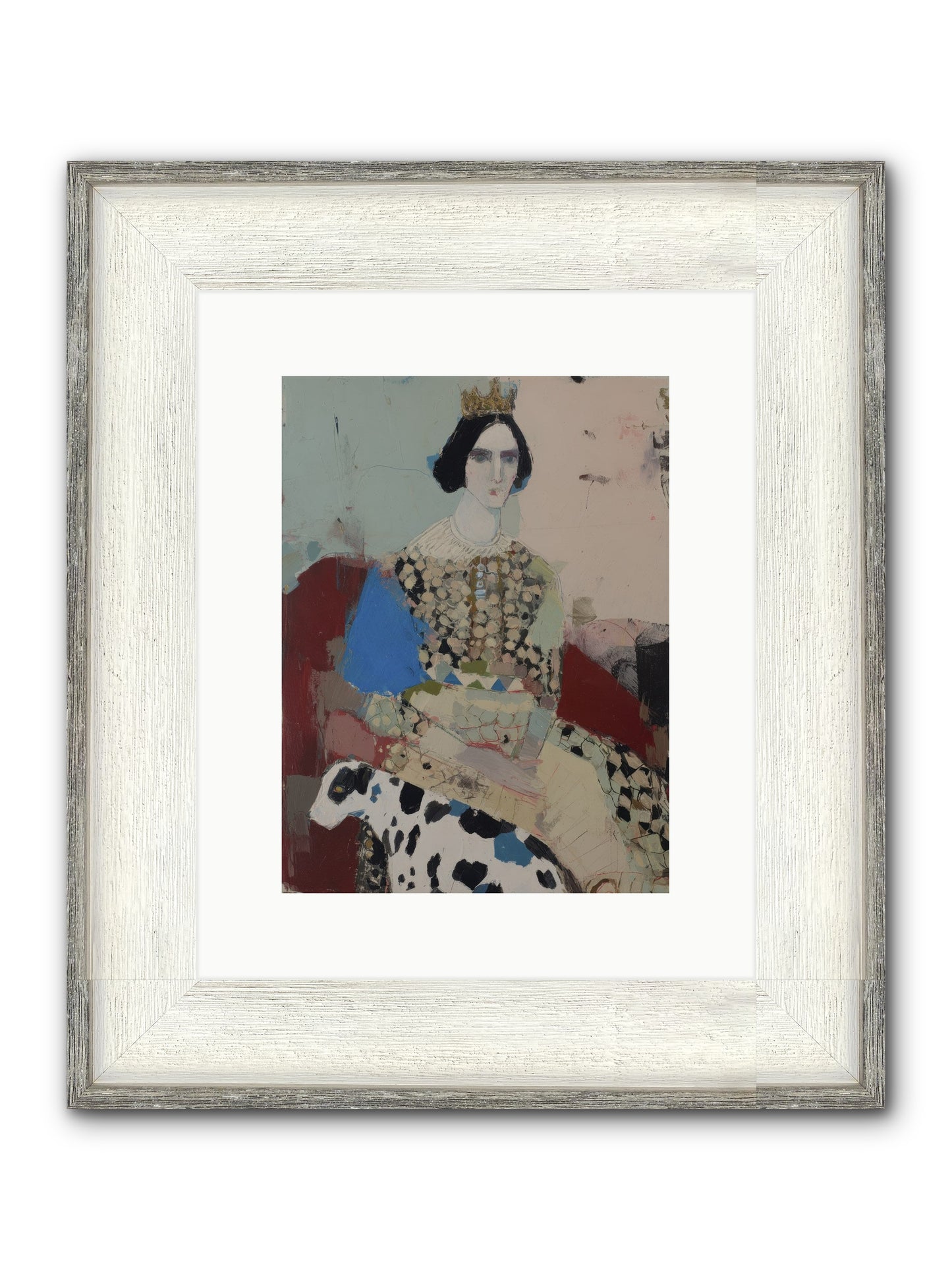 Velvet Thoughts Framed Print - Driftwood White 9x12