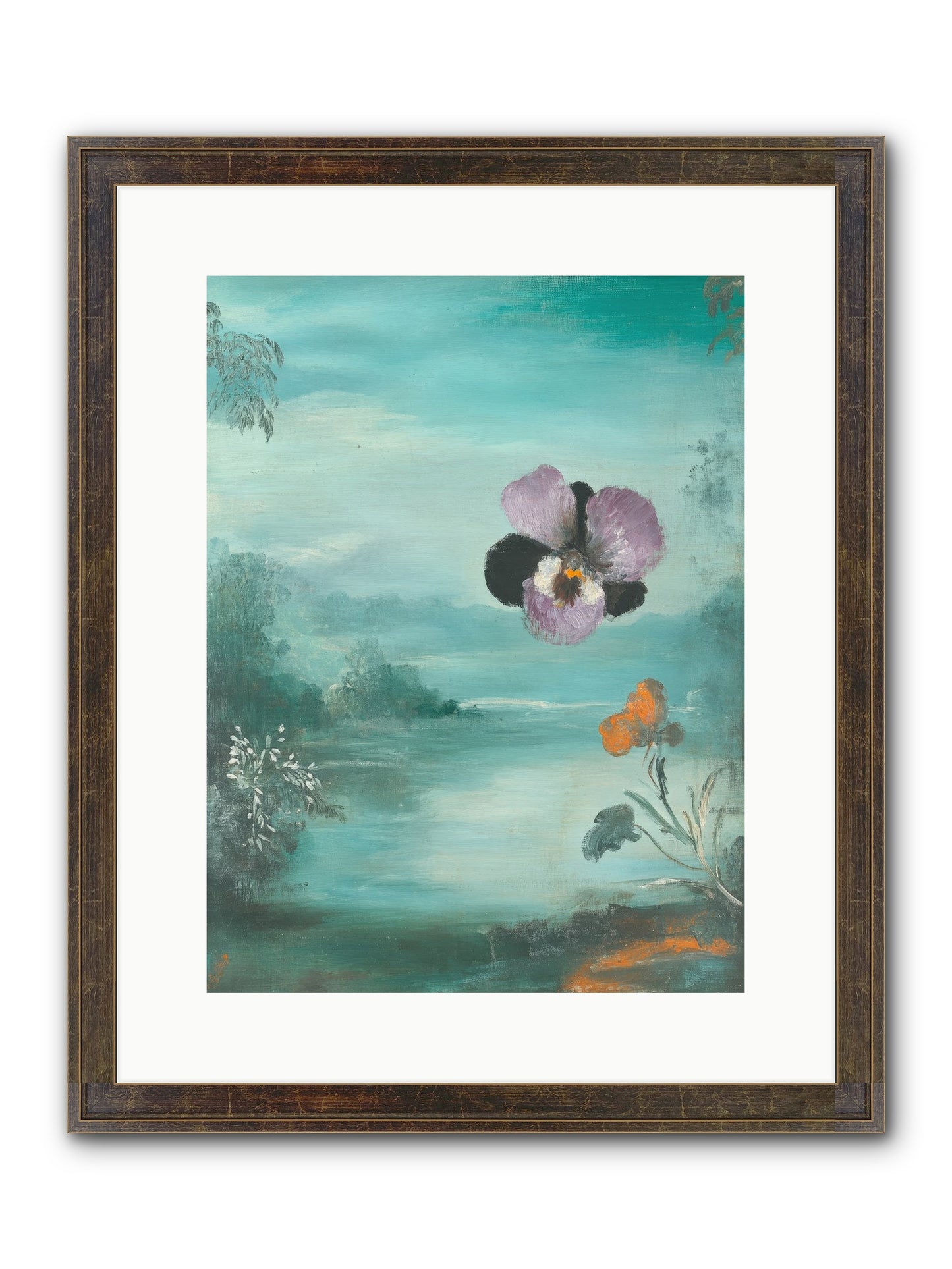 Velvet Whisper Framed Print - Slimwoods Black/Gold 12x16