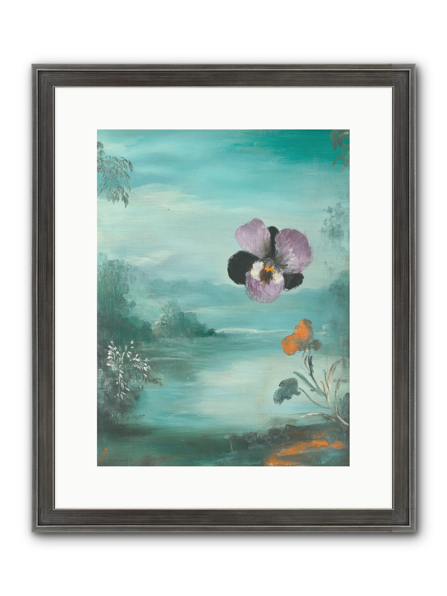 Velvet Whisper Framed Print - Slimwoods Black/Silver 12x16