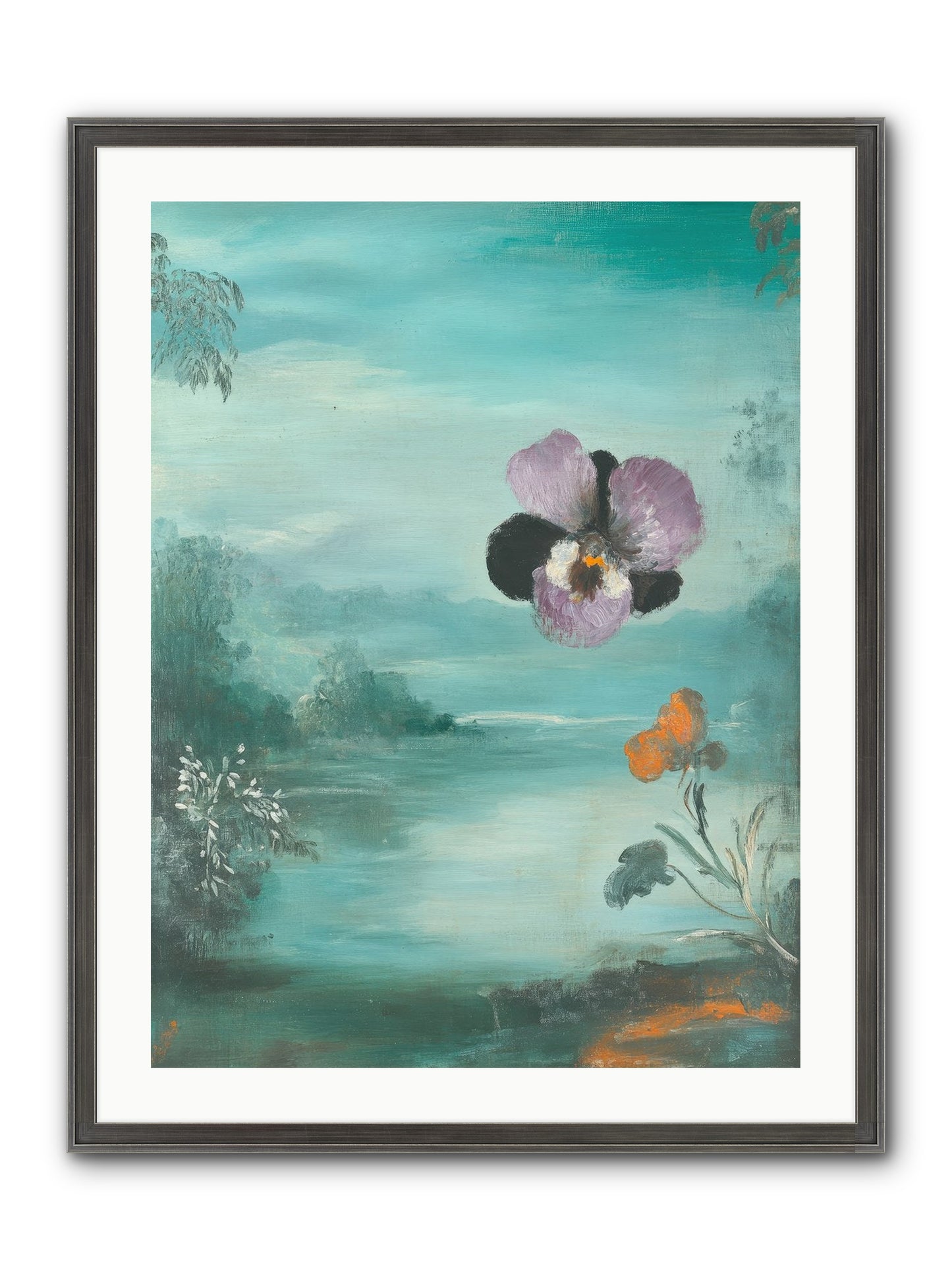 Velvet Whisper Framed Print - Slimwoods Black/Silver 24x32