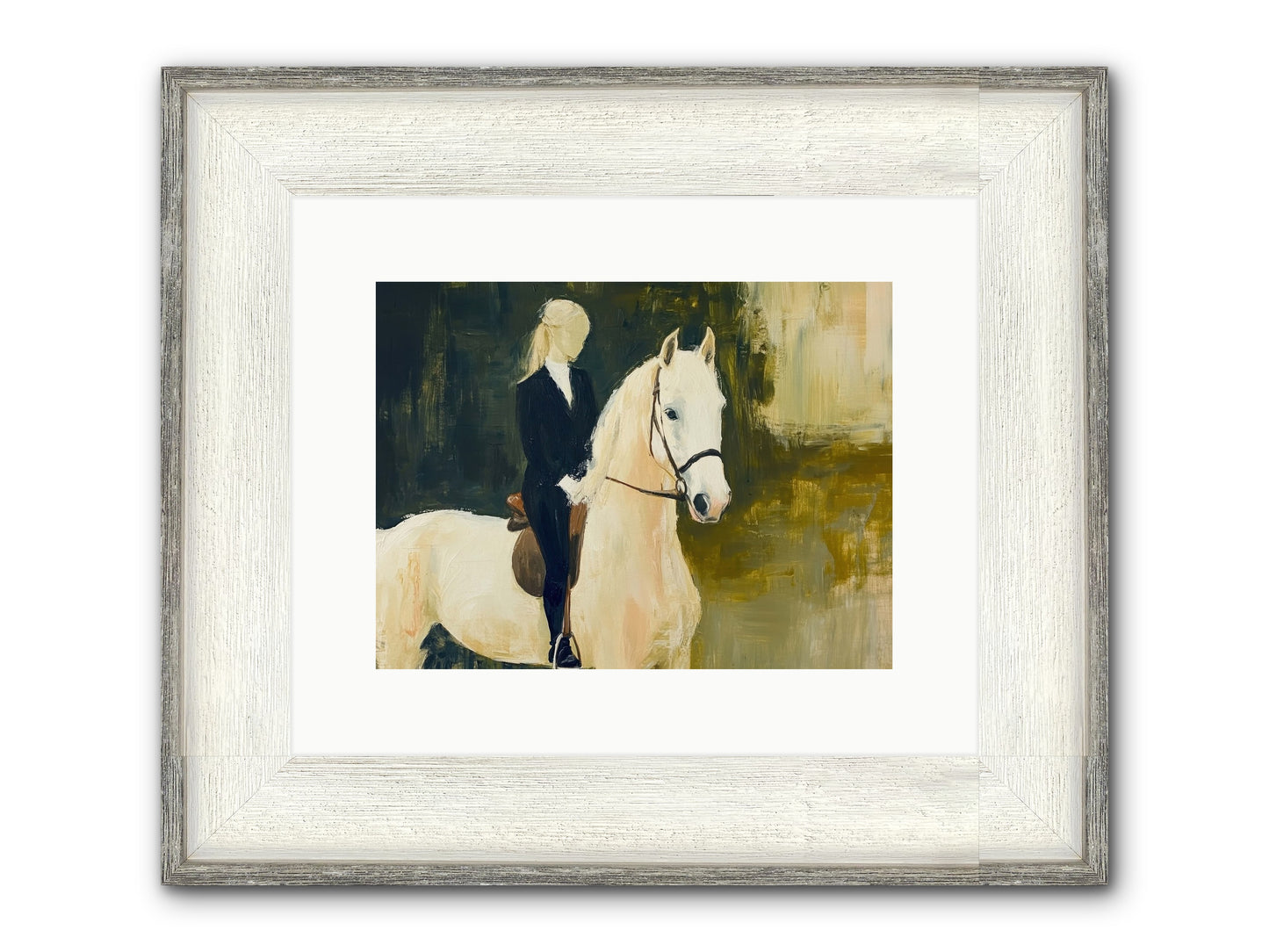 Velvet Willow Framed Print - Driftwood White 12x9