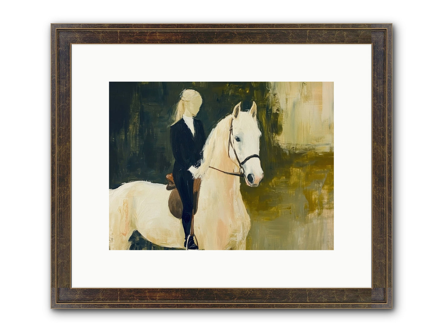 Velvet Willow Framed Print - Slimwoods Black/Gold 12x9