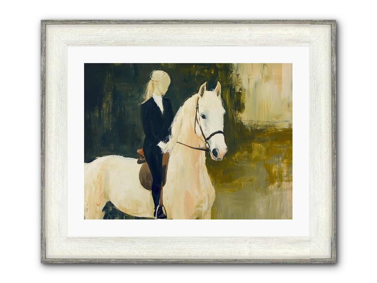 Velvet Willow Framed Print - Driftwood White 24x18