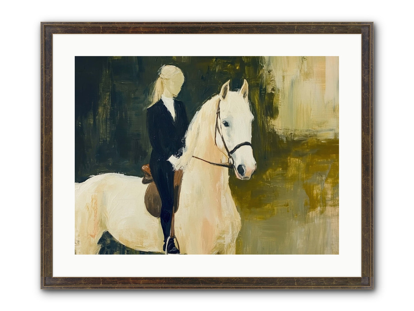 Velvet Willow Framed Print - Slimwoods Black/Gold 24x18