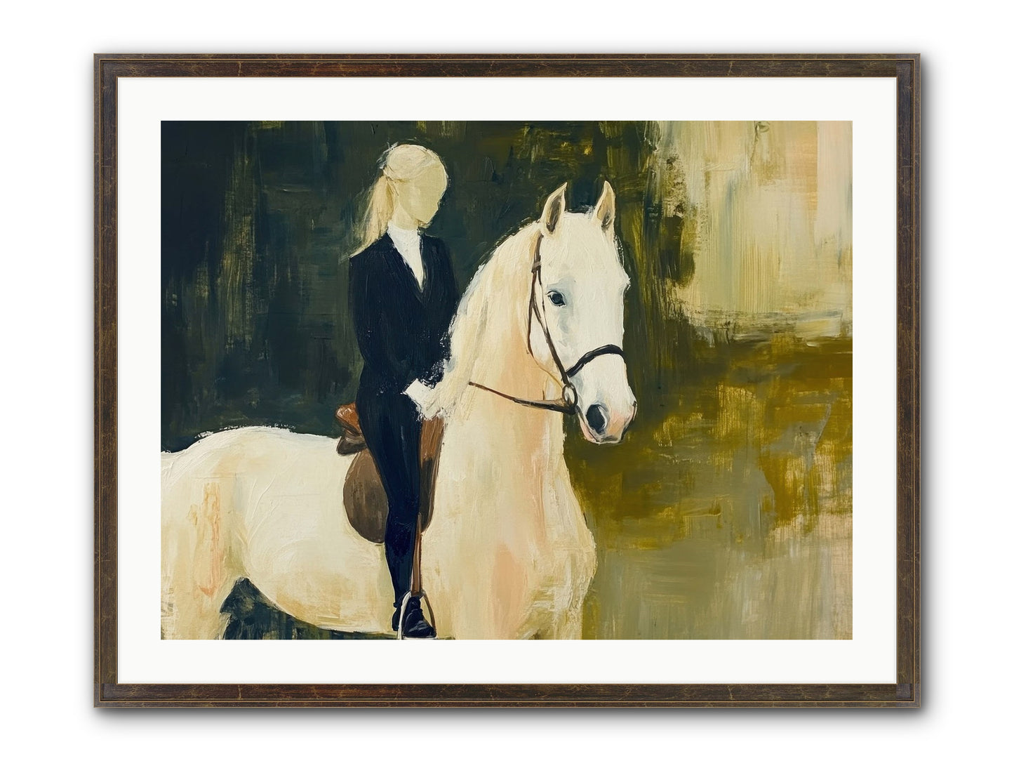 Velvet Willow Framed Print - Slimwoods Black/Gold 32x24